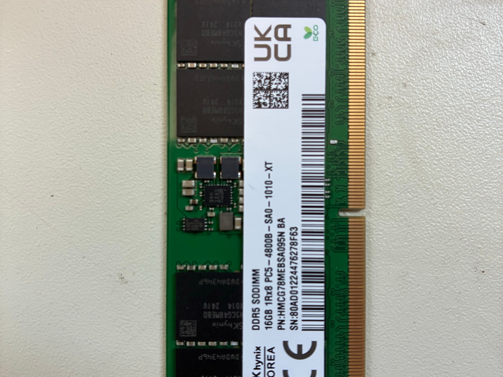 2x16GB DDR5-4800 SODIMM
