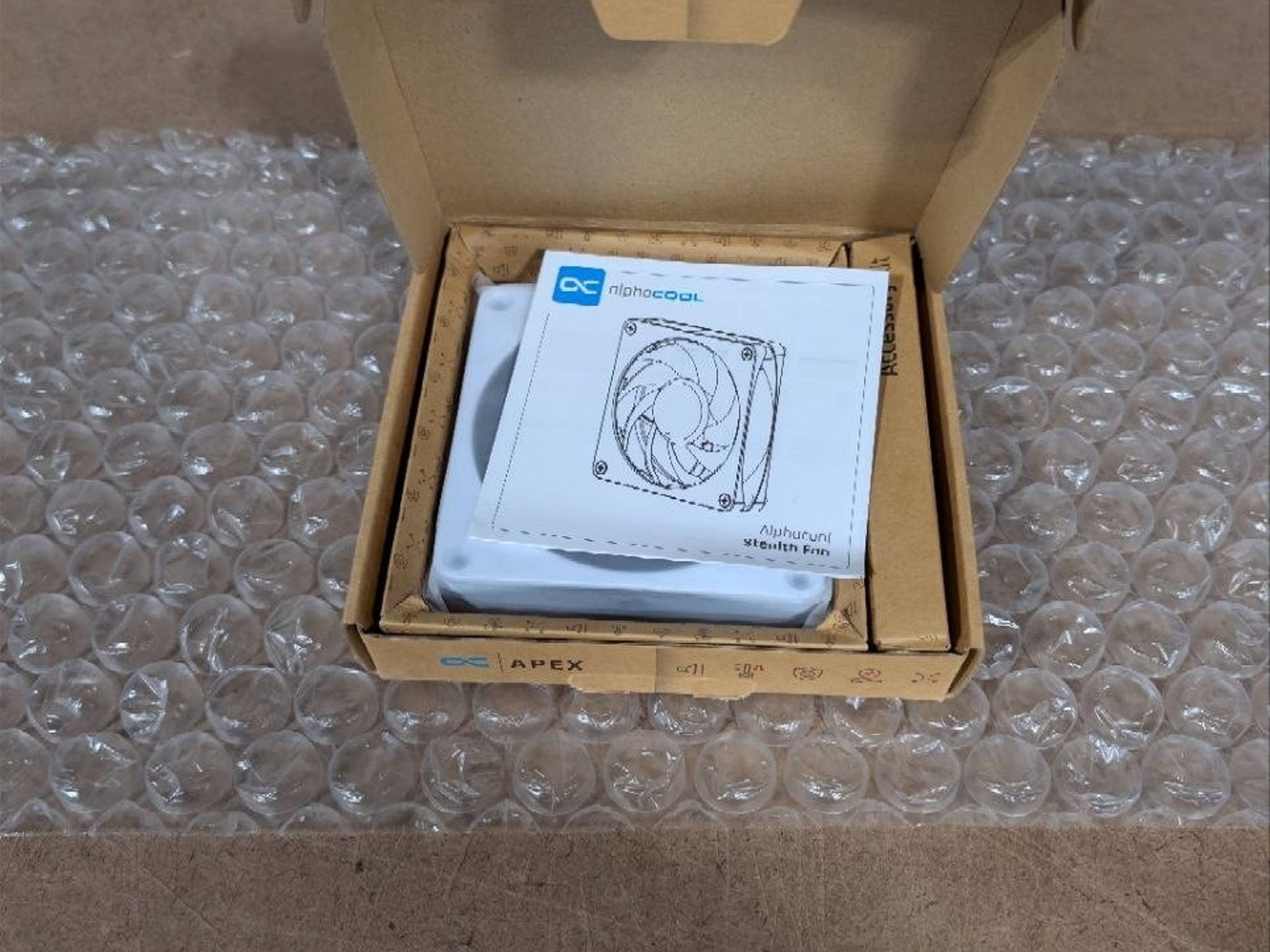 Alphacool Apex Stealth Metal Fan 2000rpm White - 120x120x25mm (13820)