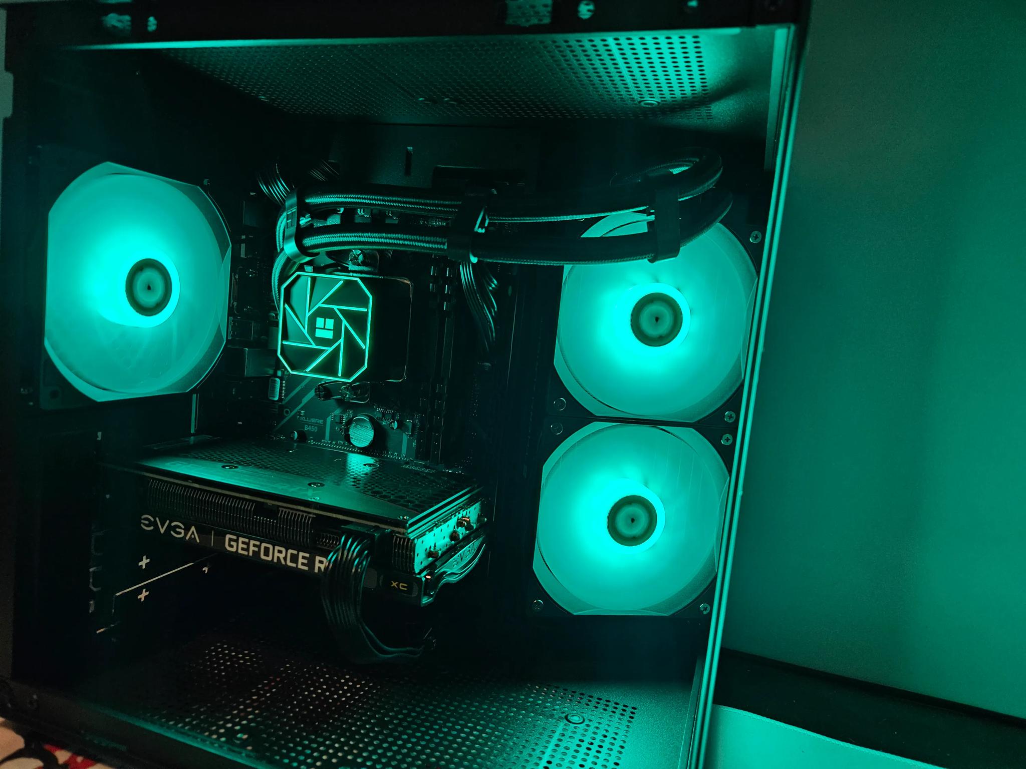 Liquid cooled Dark Side RIG Ryzen 5 / 16GB DDR4 / 1TB SSD / RTX 3060 TI