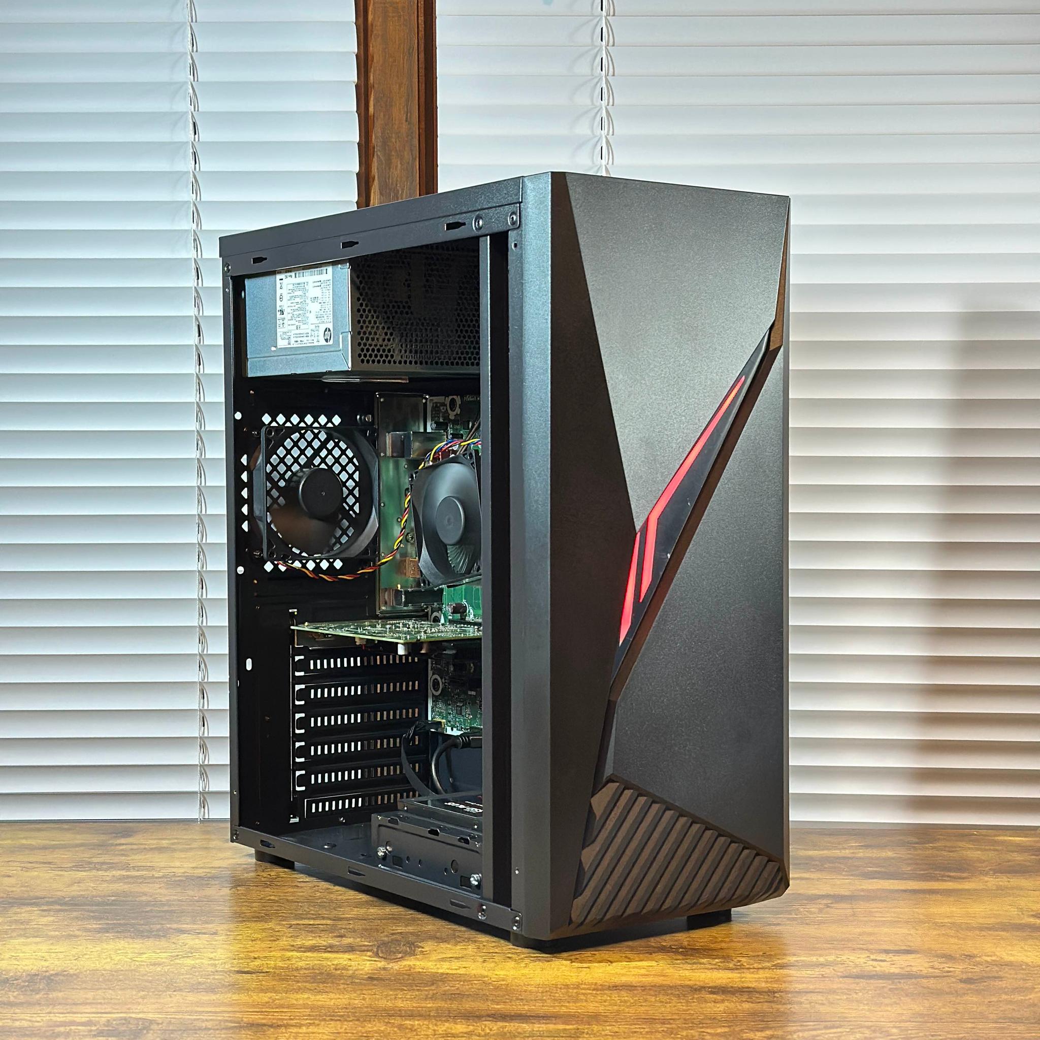 AMD 4GB GPU | Intel i5 6400 | 12GB DDR3 | 1.25TB Storage | Win11 | WIFI | 1080P Budget Gaming PC