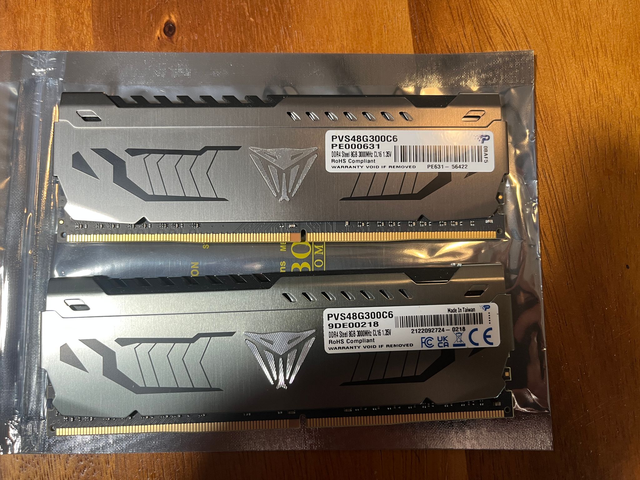 Patriot Viper Steel DDR4 16GB (2x8) 3000MHz CL16 - PVS48G300C6