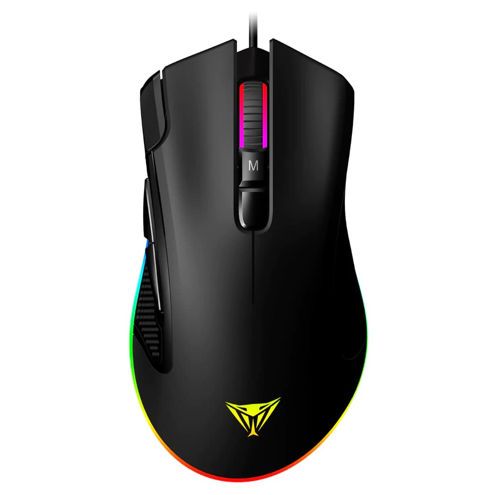 Patriot Viper V551 Gaming Mouse - 12,000 DPI Pixart Optical Sensor | Braided Cable | PTFE Foot Pads