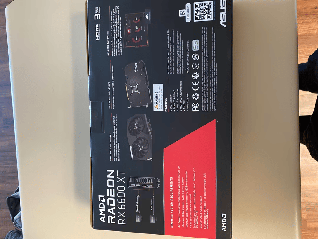 ASUS Radeon RX 6600 XT Dual OC