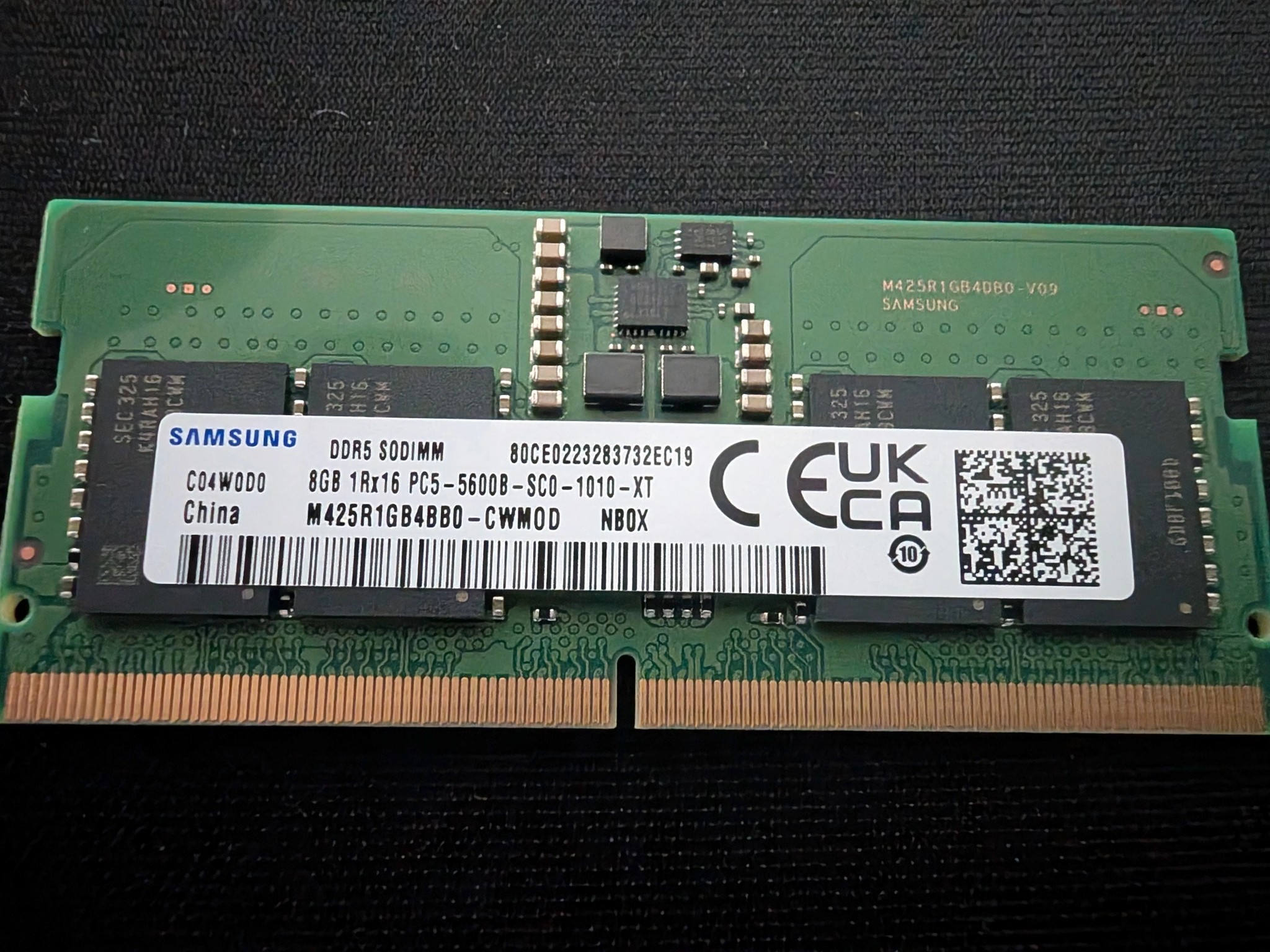 Samsung DDR SODIMM 16GB Kit (8GBx2) PC5-5600B (Lenovo OEM Modules)