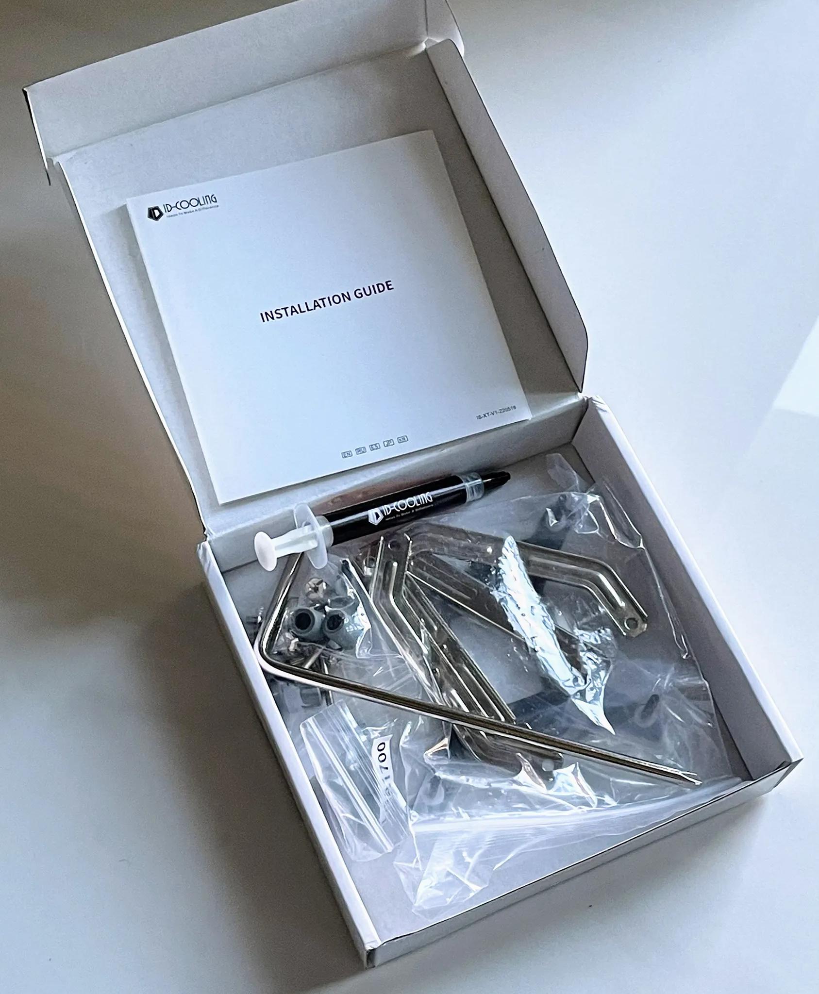 ID-COOLING IS-55 ARGB White Low Profile CPU Cooler, 57mm Height, 5 Heatpipes - Intel and AMD