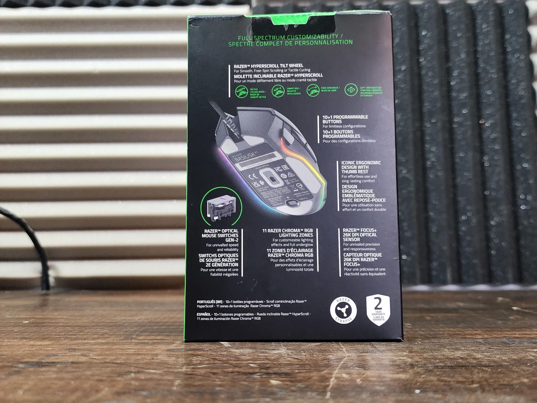 Razer Basilisk V3 Chroma RGB Lighting Wired Gaming Mouse