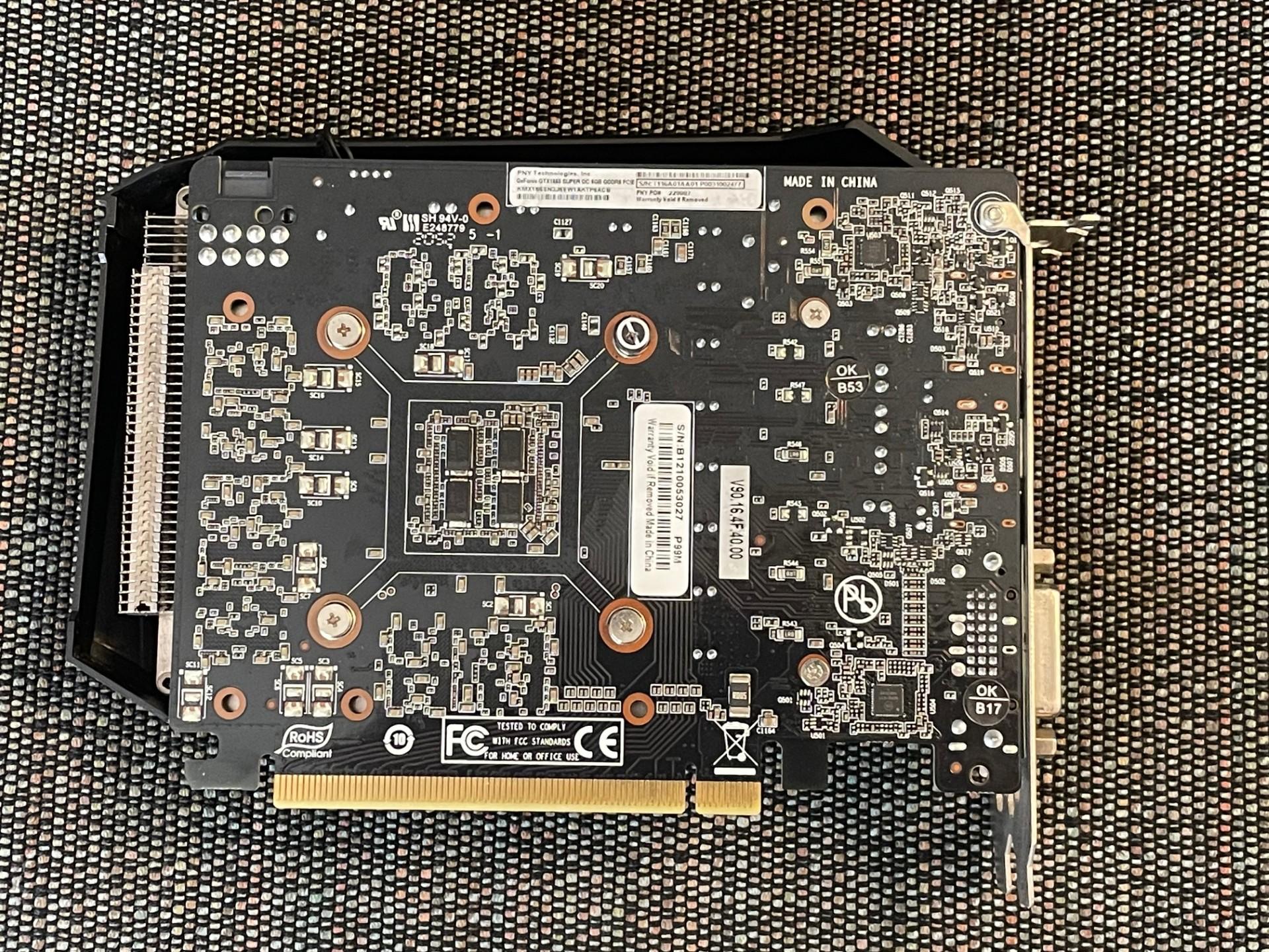 PNY GeForce GTX 1660 SUPER 6GB XLR8 Gaming Overclocked Edition, Used.
