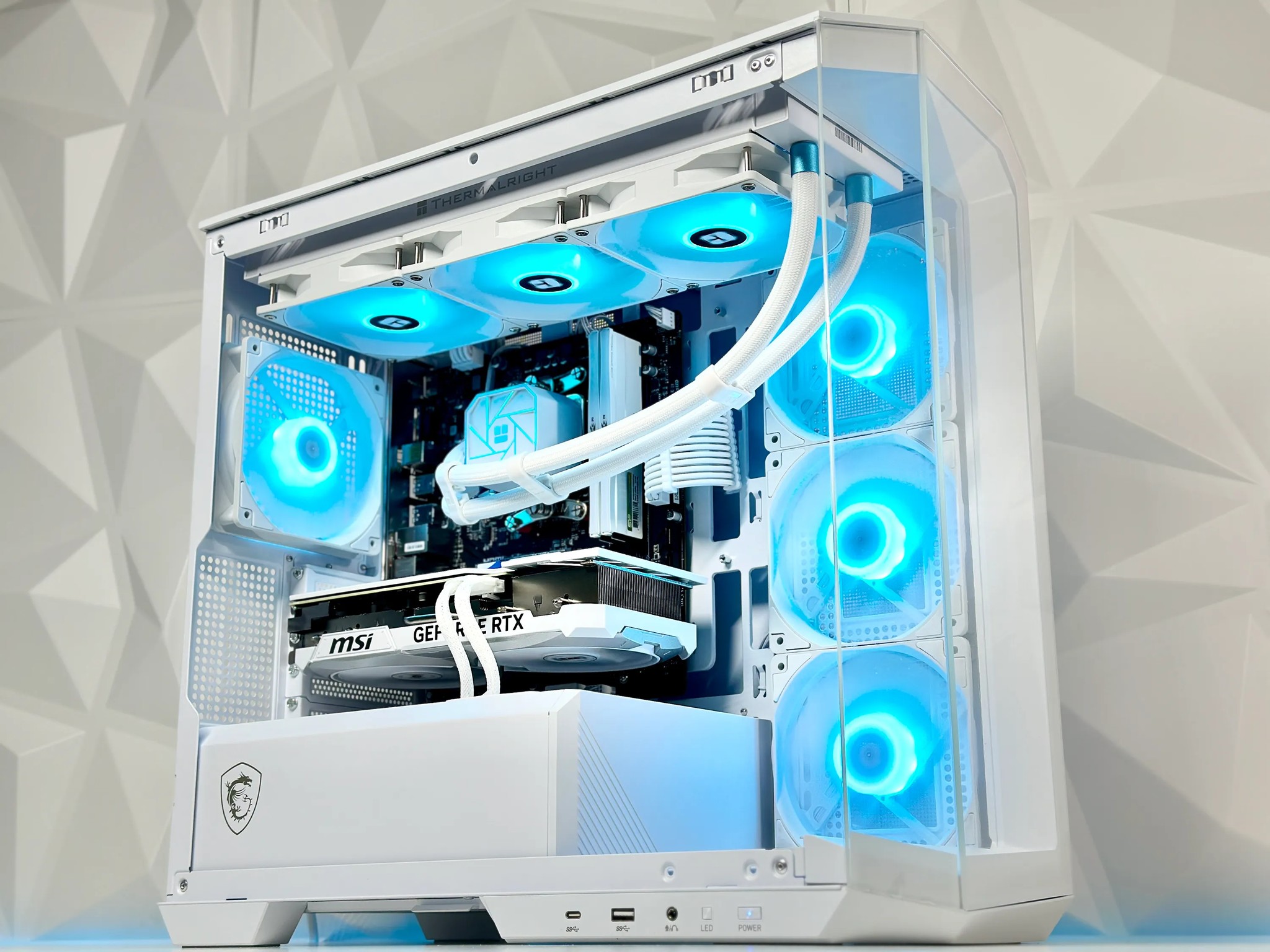 🌨️⛄90° N||Liquid Cooled Gaming PC🌨️Nvidia RTX 4070 Ti 12GB🌨️AMD Ryzen 5 7600🌨️32GB DDR5🌨️1TB NVME