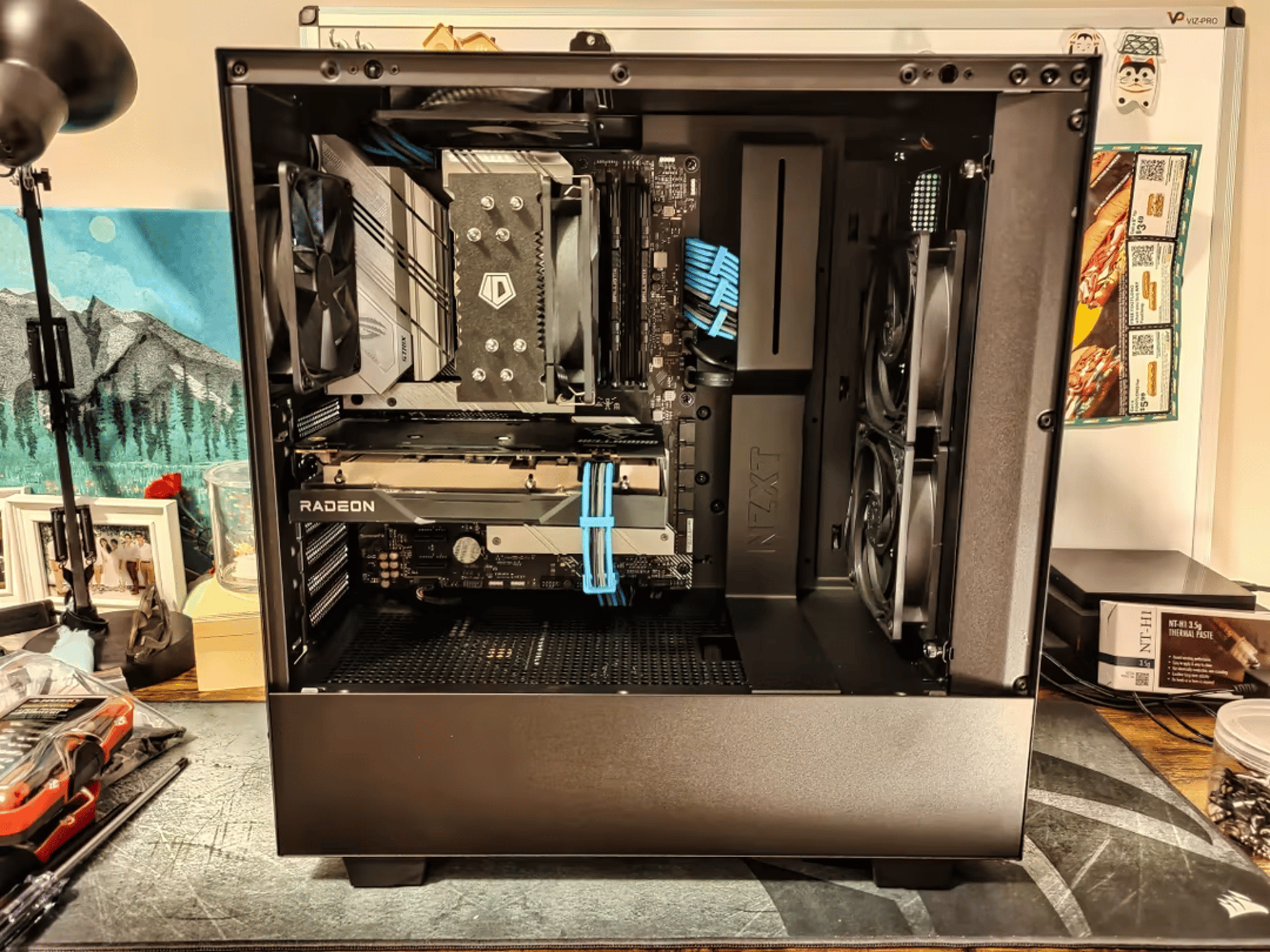 Gunjō 群青 | 11400F + RX 6600 Gaming PC with Blue Motif