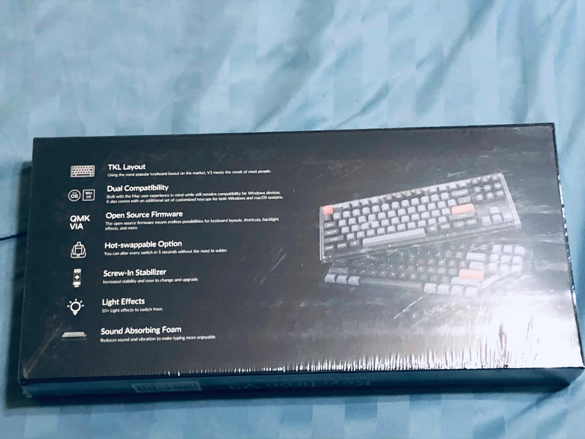 Keychron V3 QMK Custom Mechanical Keyboard (Linear K Pro Red Switches, Fully Assembled)