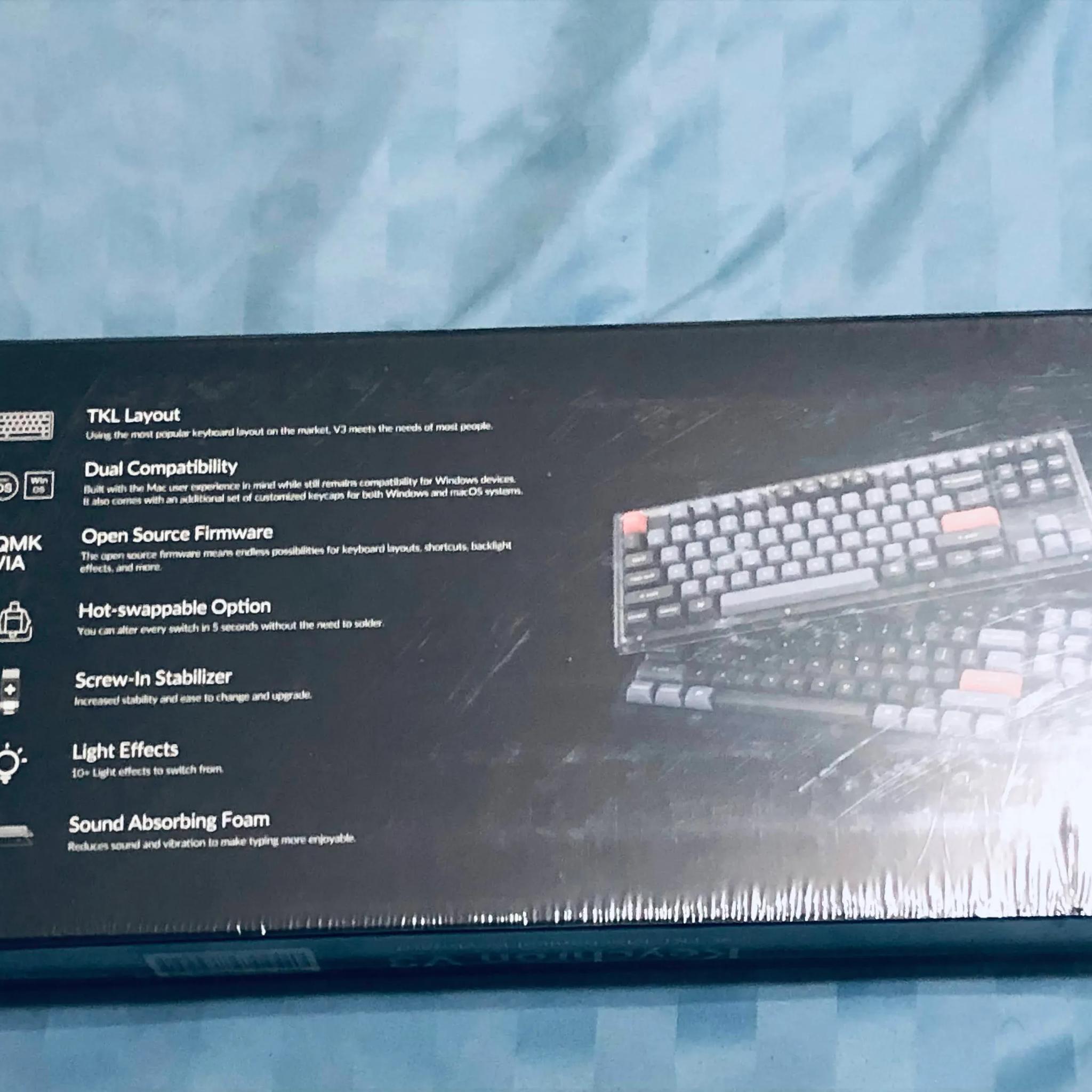 Keychron V3 QMK Custom Mechanical Keyboard (Linear K Pro Red Switches, Fully Assembled)