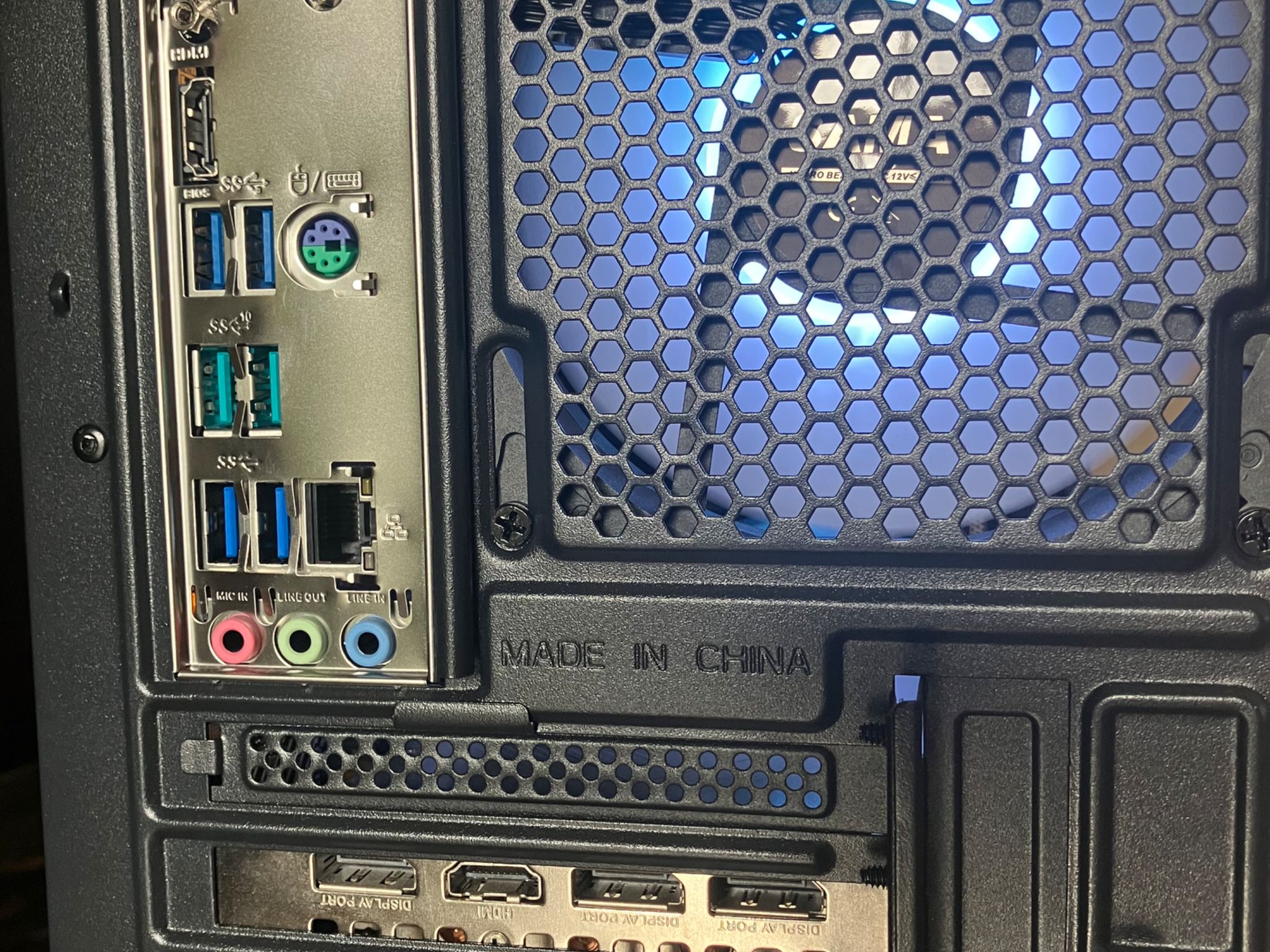 Blue and Black Budget RGB Gaming PC! Ryzen 5 5500 RX 5700XT 16gb Ram 1tb SSD Win11 home