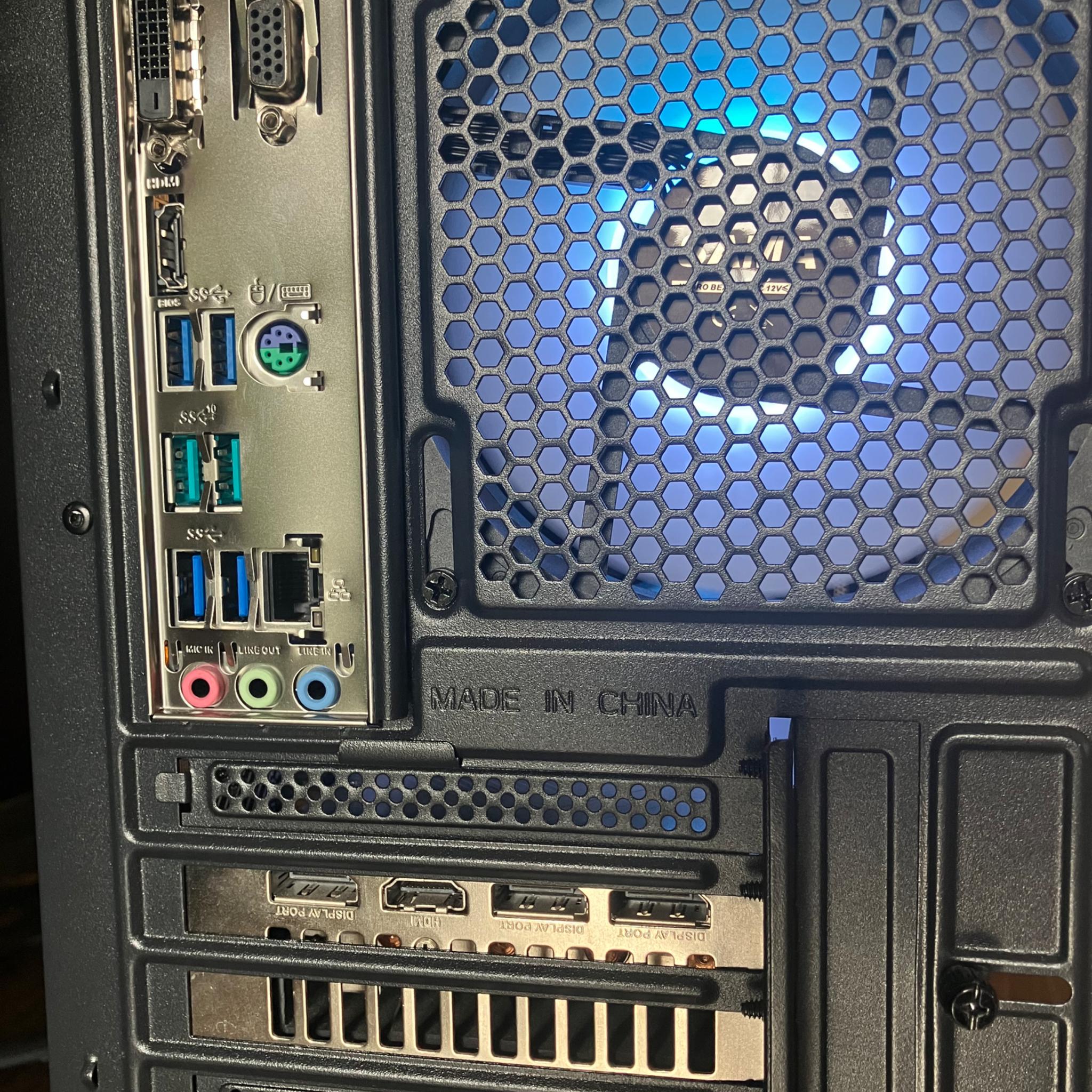 Blue and Black Budget RGB Gaming PC! Ryzen 5 5500 RX 5700XT 16gb Ram 1tb SSD Win11 home