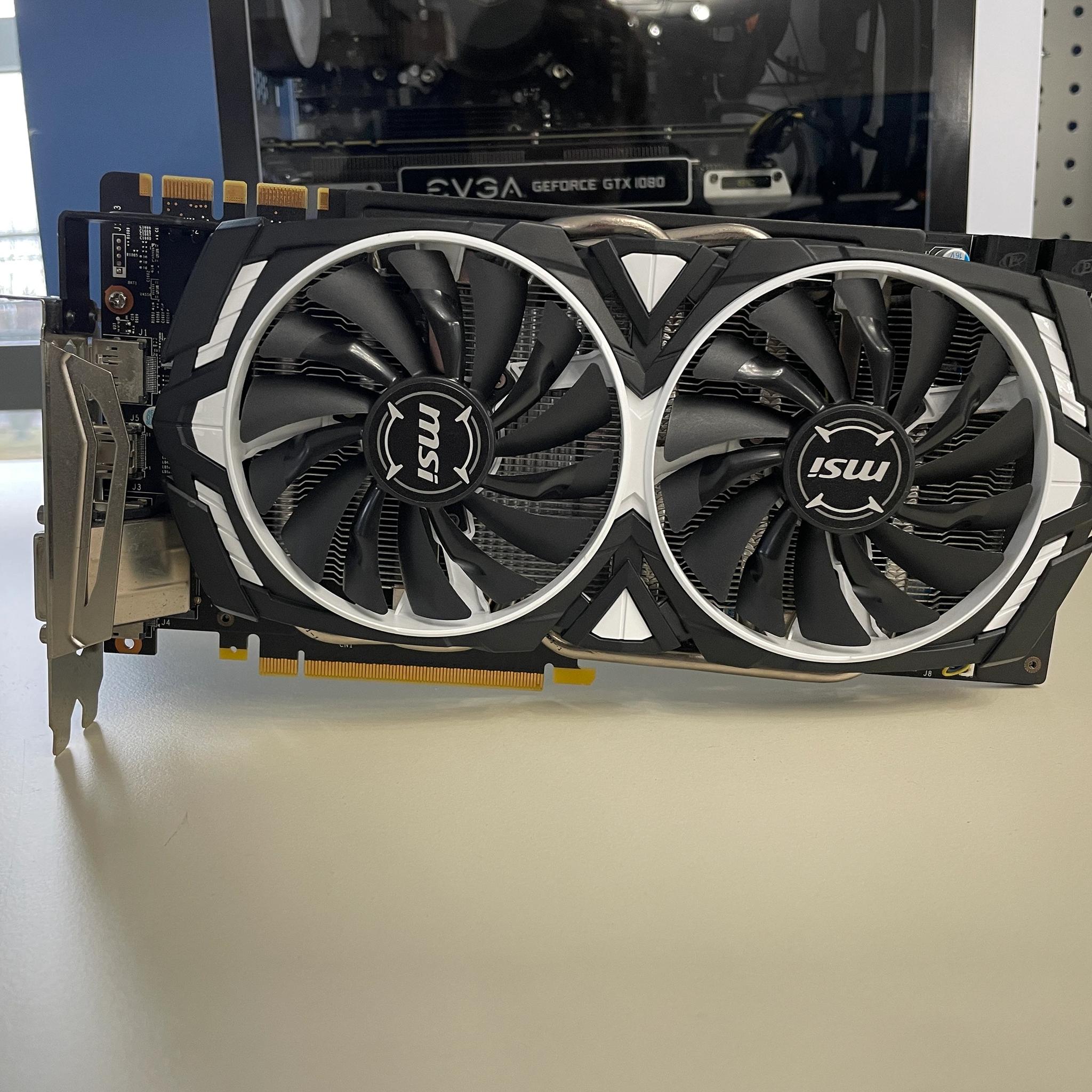 MSI GeForce GTX 1080 8GB GDDR5X PCI Express 3.0 x16 SLI Support ATX Video Card GTX 1080 ARMOR 8G OC