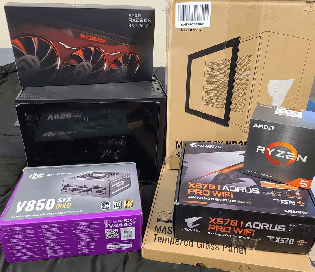 Mini ITX Gaming PC Ryzen 5600X New in Box AMD Radeon RX 6750X Gen4 VR Ready Brand New Build