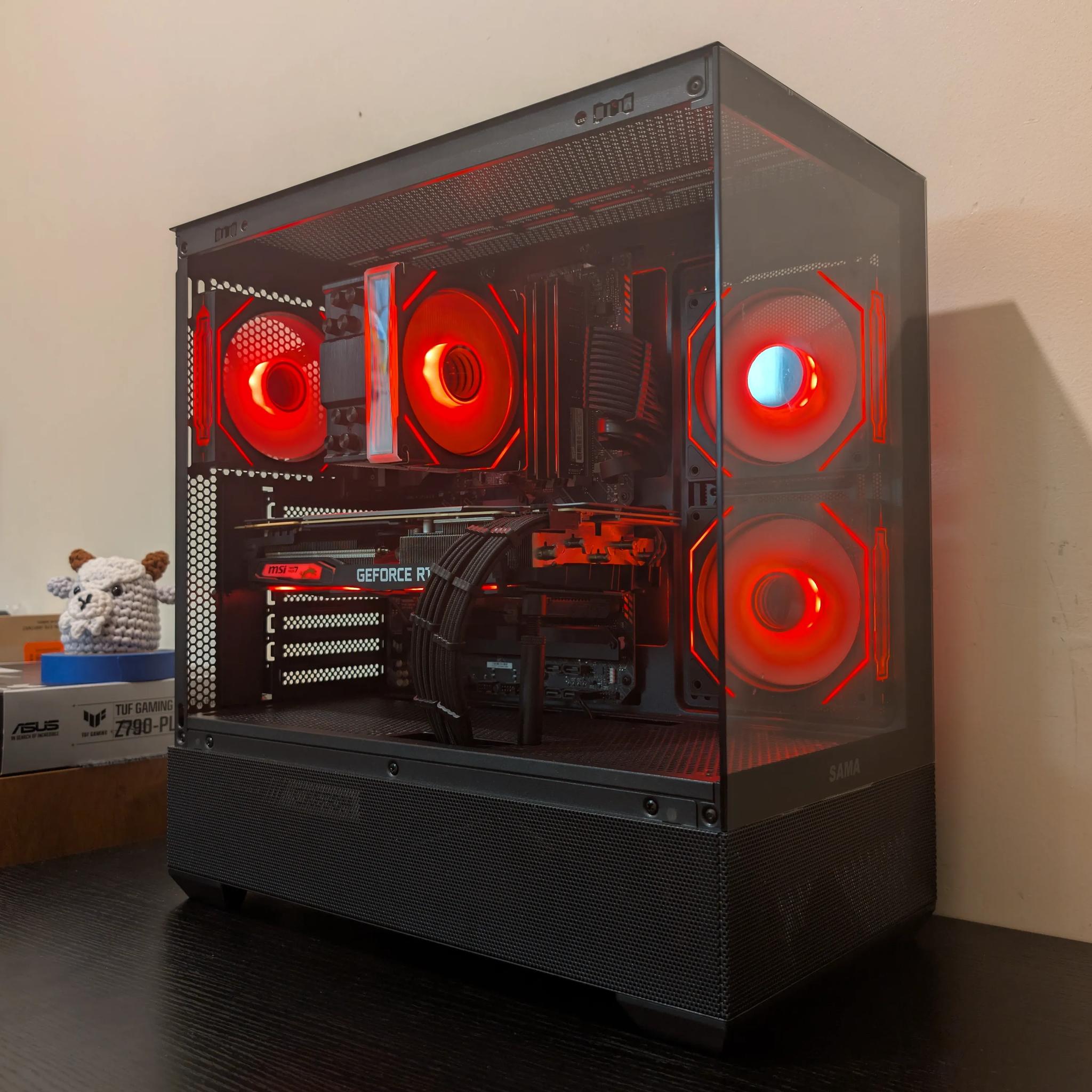 🐦‍⬛1440p Black RGB Gaming PC | RTX 2070 Super | i7 11700 | 1TB SSD | 48GB RAM | WiFi & Bluetooth🐦‍⬛