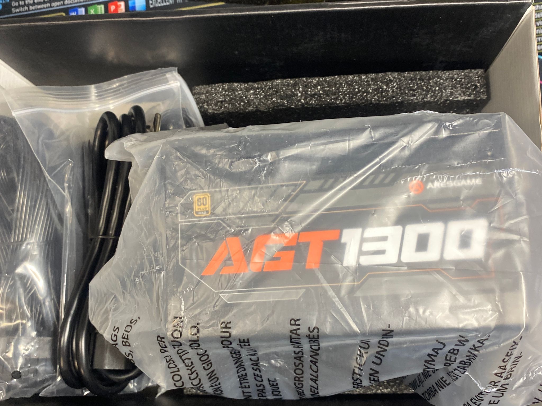 Aresgame Black Cube Agt1300 Gold Modular Power Supply
