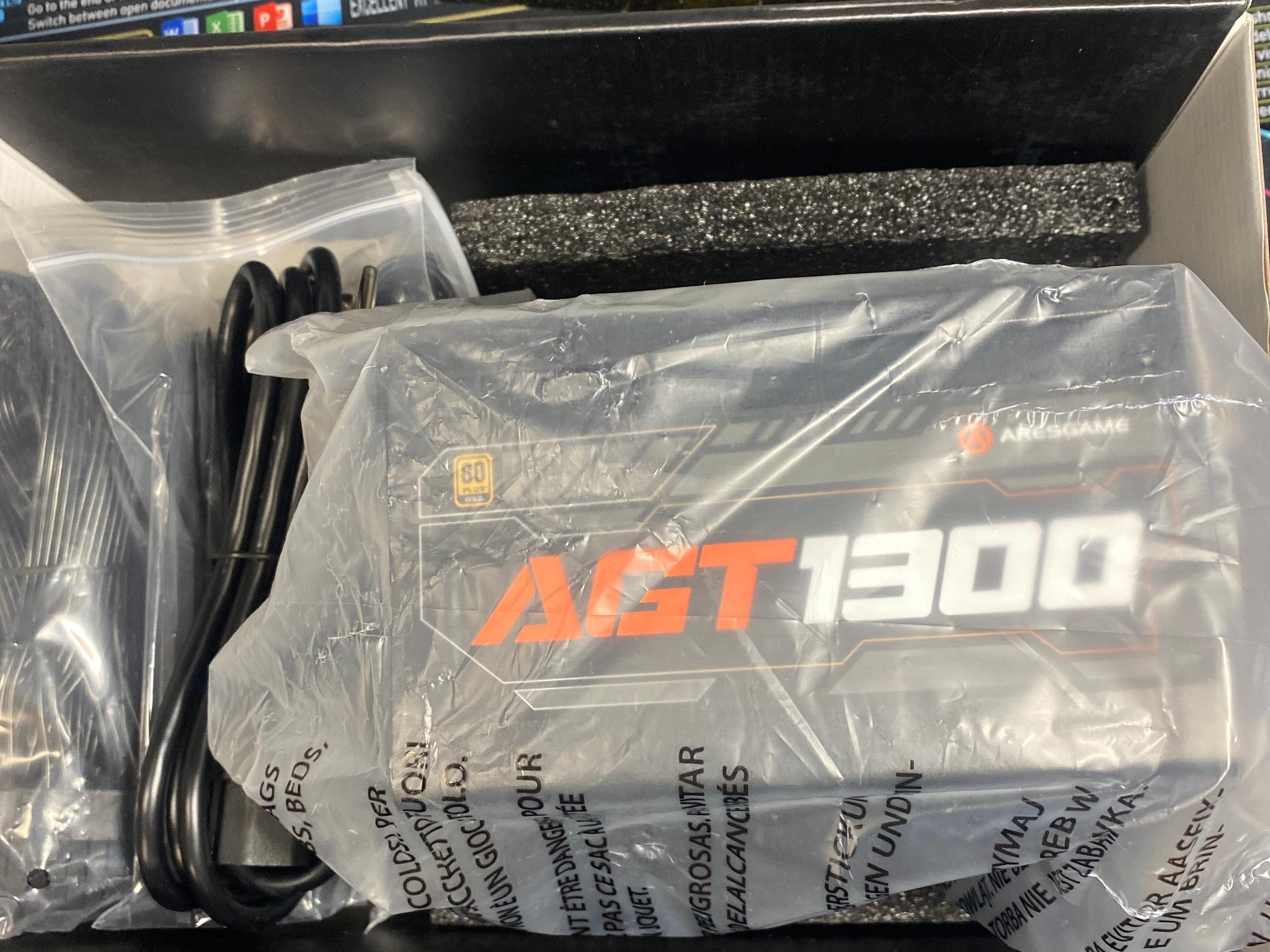 Aresgame Black Cube Agt1300 Gold Modular Power Supply