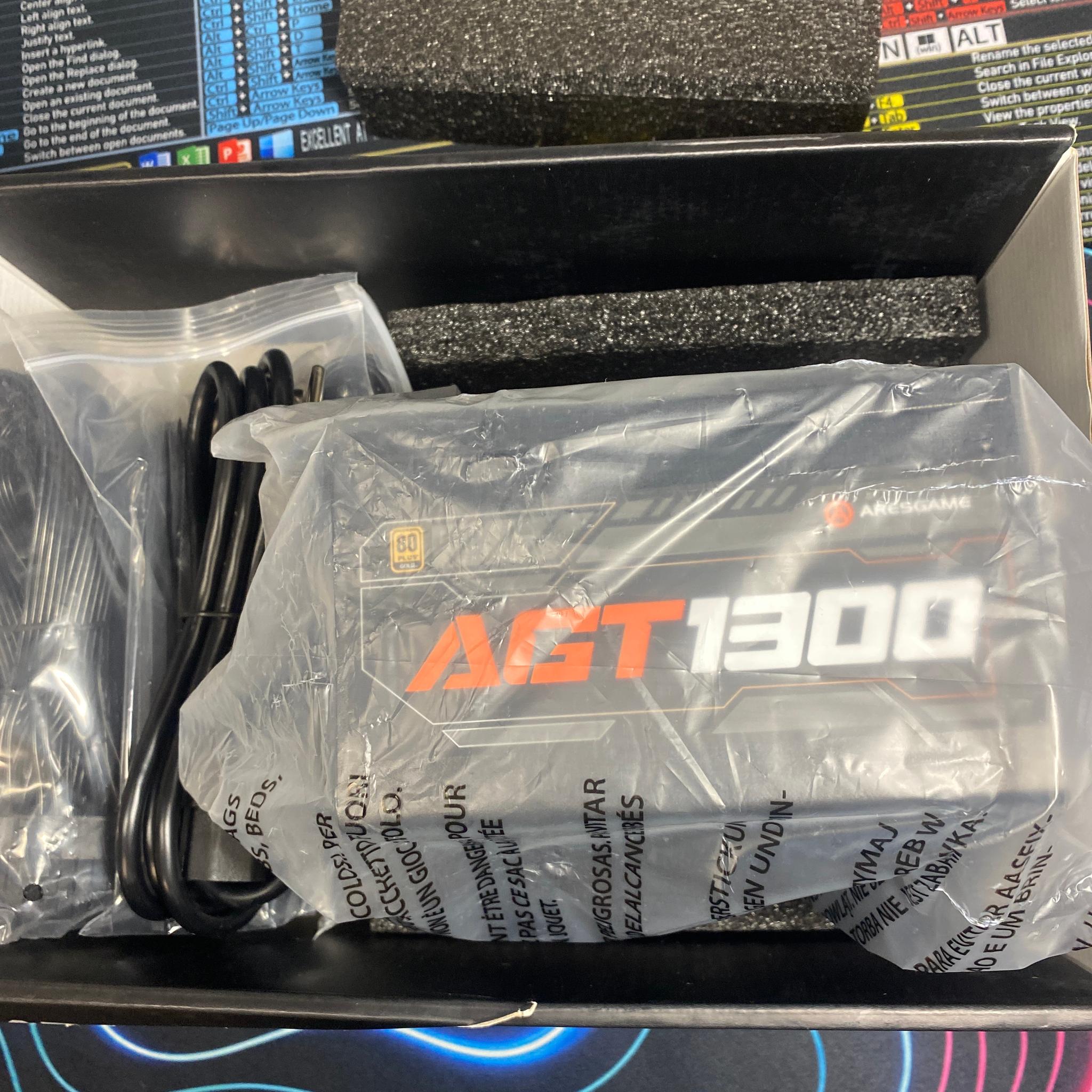 Aresgame Black Cube Agt1300 Gold Modular Power Supply