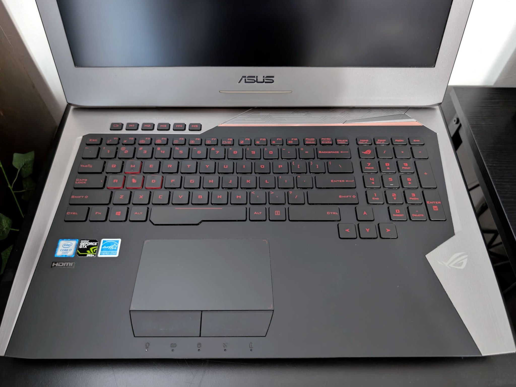 Asus G752VL Gaming Laptop | i7-6700HQ | Nvidia 965M | 256GB SSD + 1TB HDD | 16GB DDR4 | Grade A