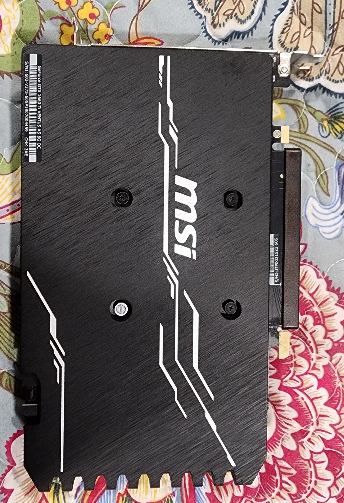 MSI Nvidia GeForce GTX 1660 SUPER VENTUS XS OC Graphics Card, PCI-E x16