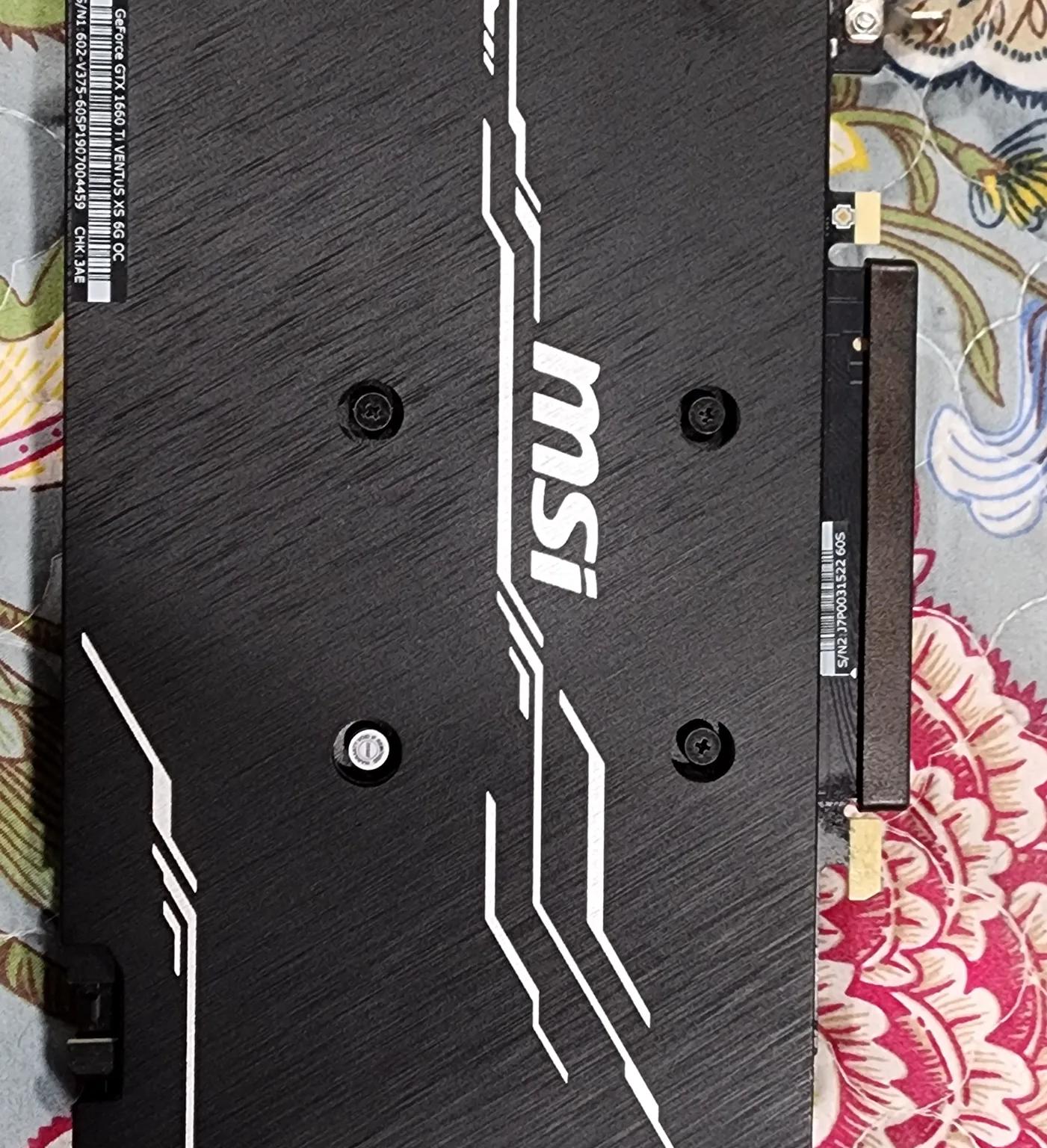 MSI Nvidia GeForce GTX 1660 SUPER VENTUS XS OC Graphics Card, PCI-E x16