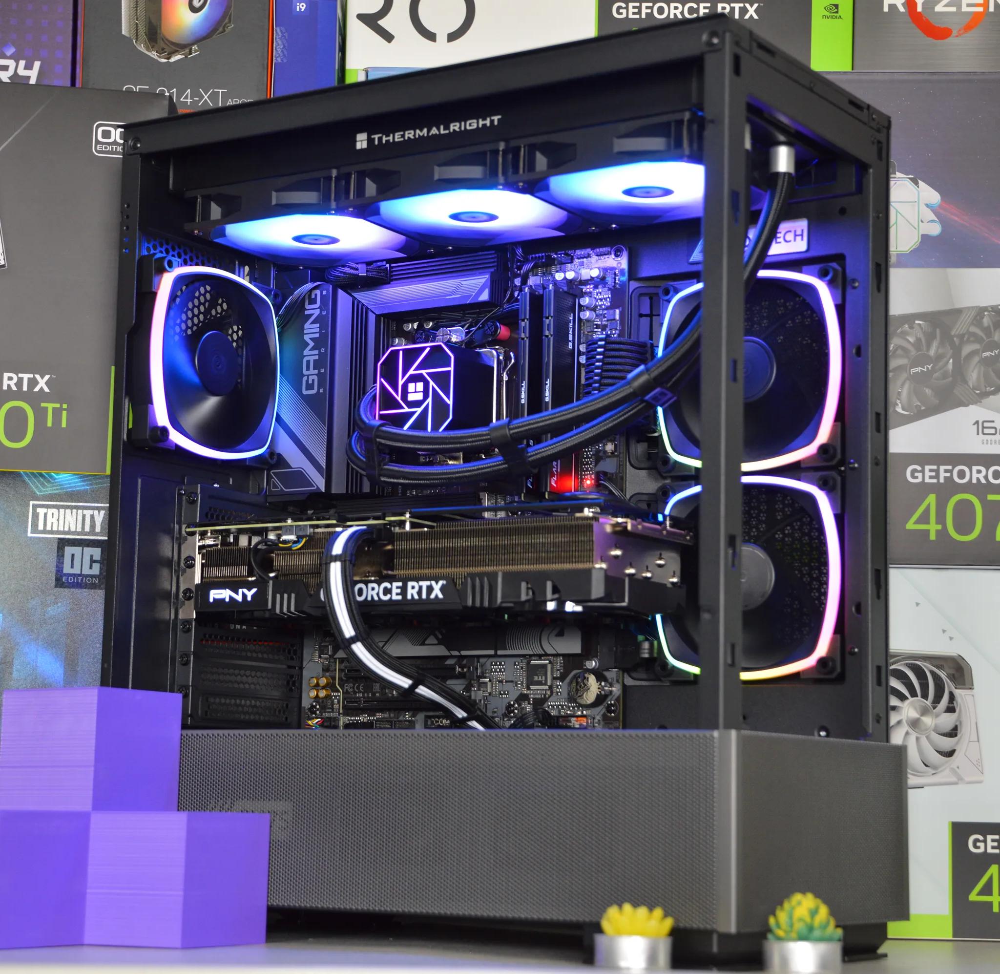 ⚡🌌| RTX 4070 Ti SUPER 16GB| Ryzen 7 7700X | 32GB DDR5 RAM | 1TB + 4TB GEN 4 SSD | Electric Vortex |