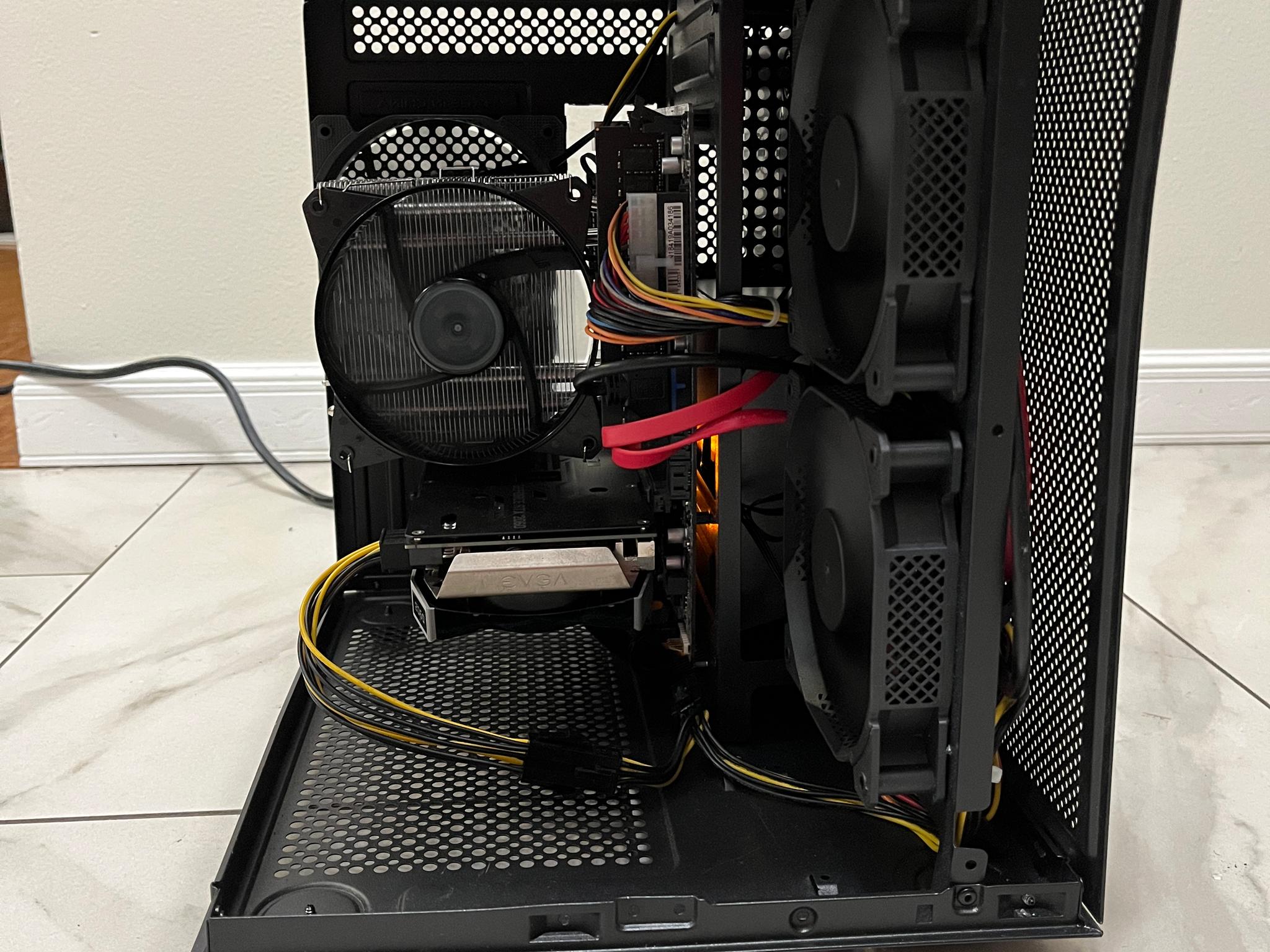 RTX 2060,Intel i5-7500,16GB RAM,870 GB Storage,Gaming PC w/Wi-Fi & BT-Defective Case,See Description