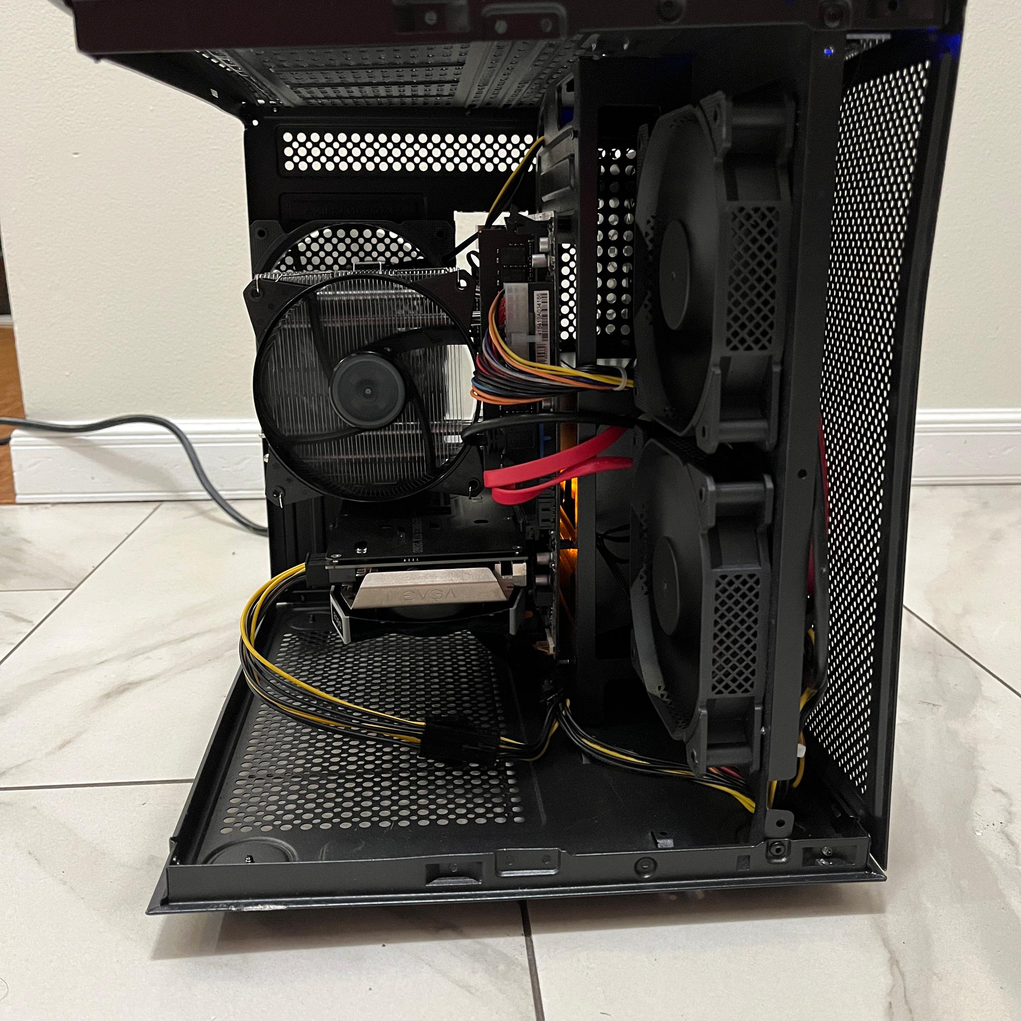 RTX 2060,Intel i5-7500,16GB RAM,870 GB Storage,Gaming PC w/Wi-Fi & BT-Defective Case,See Description