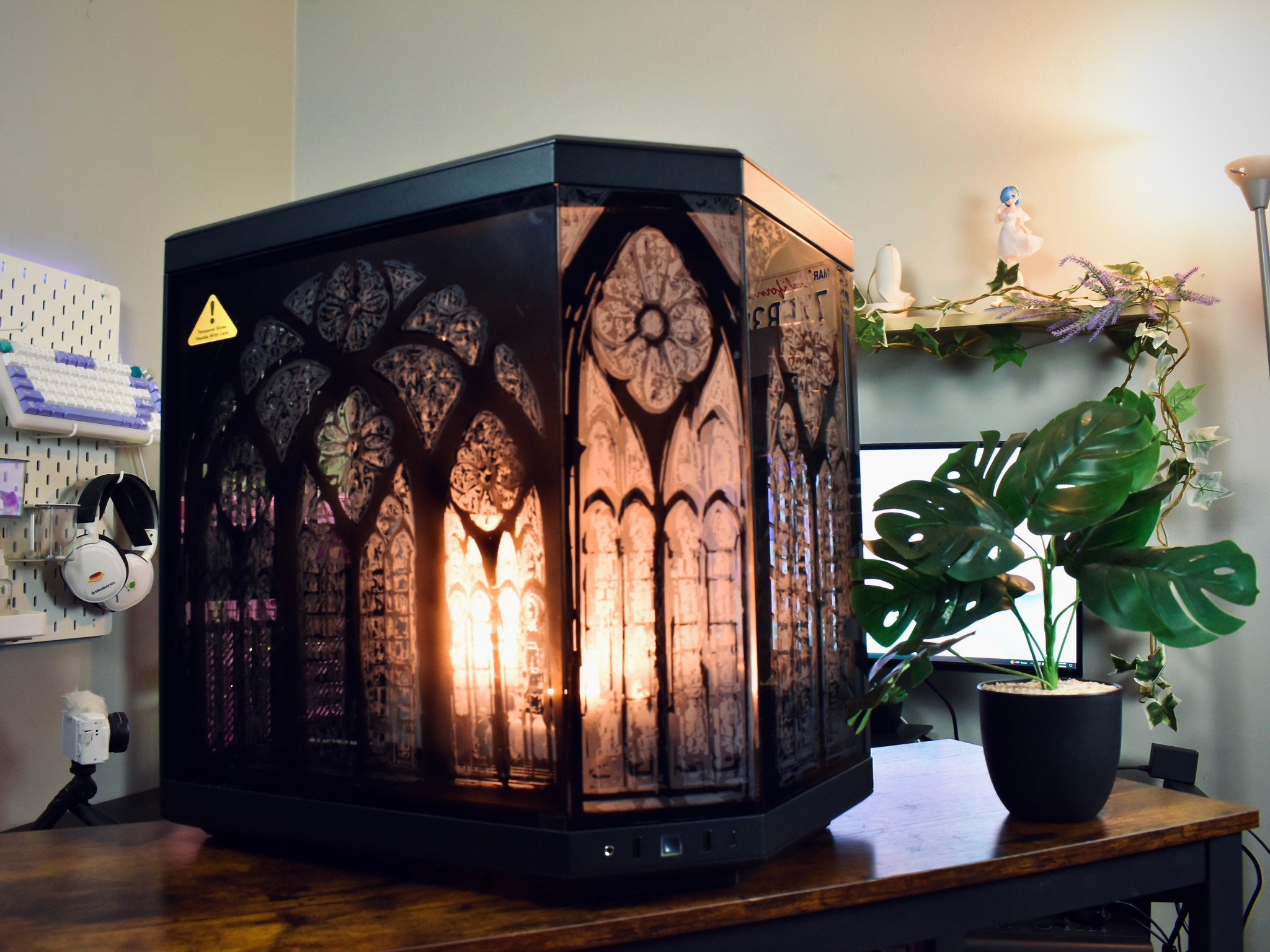 A 🖤 Glimpse - Cathedral Theme Customized PC Case - M2O