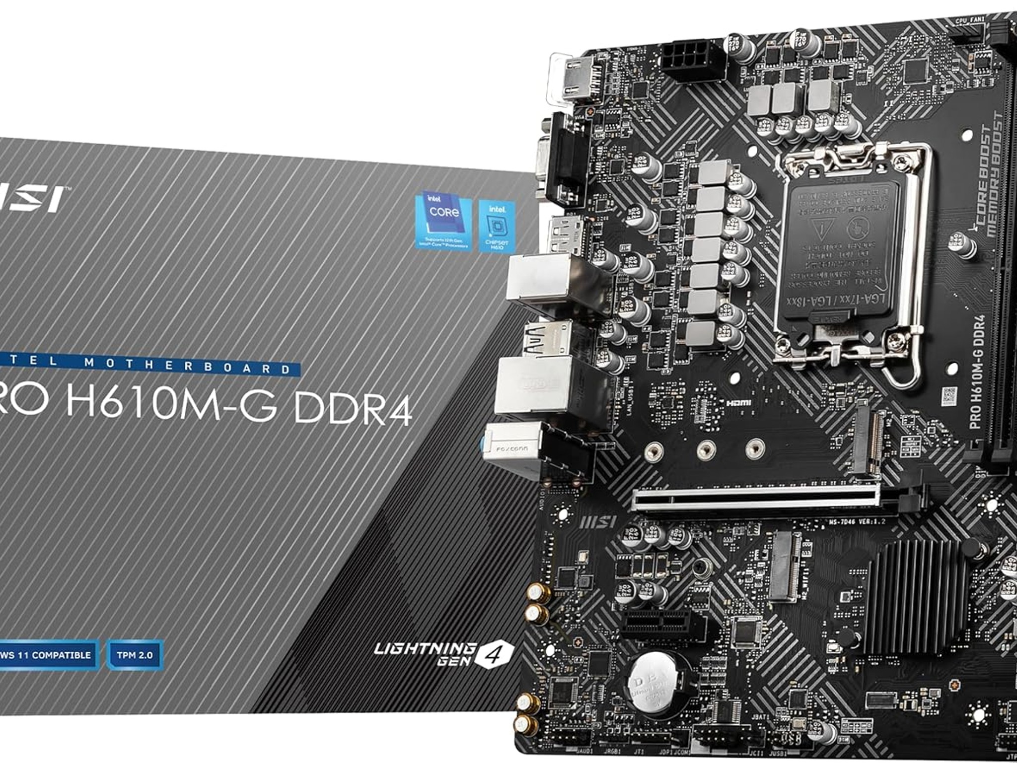 MSI PRO H610M-G DDR4 Motherboard