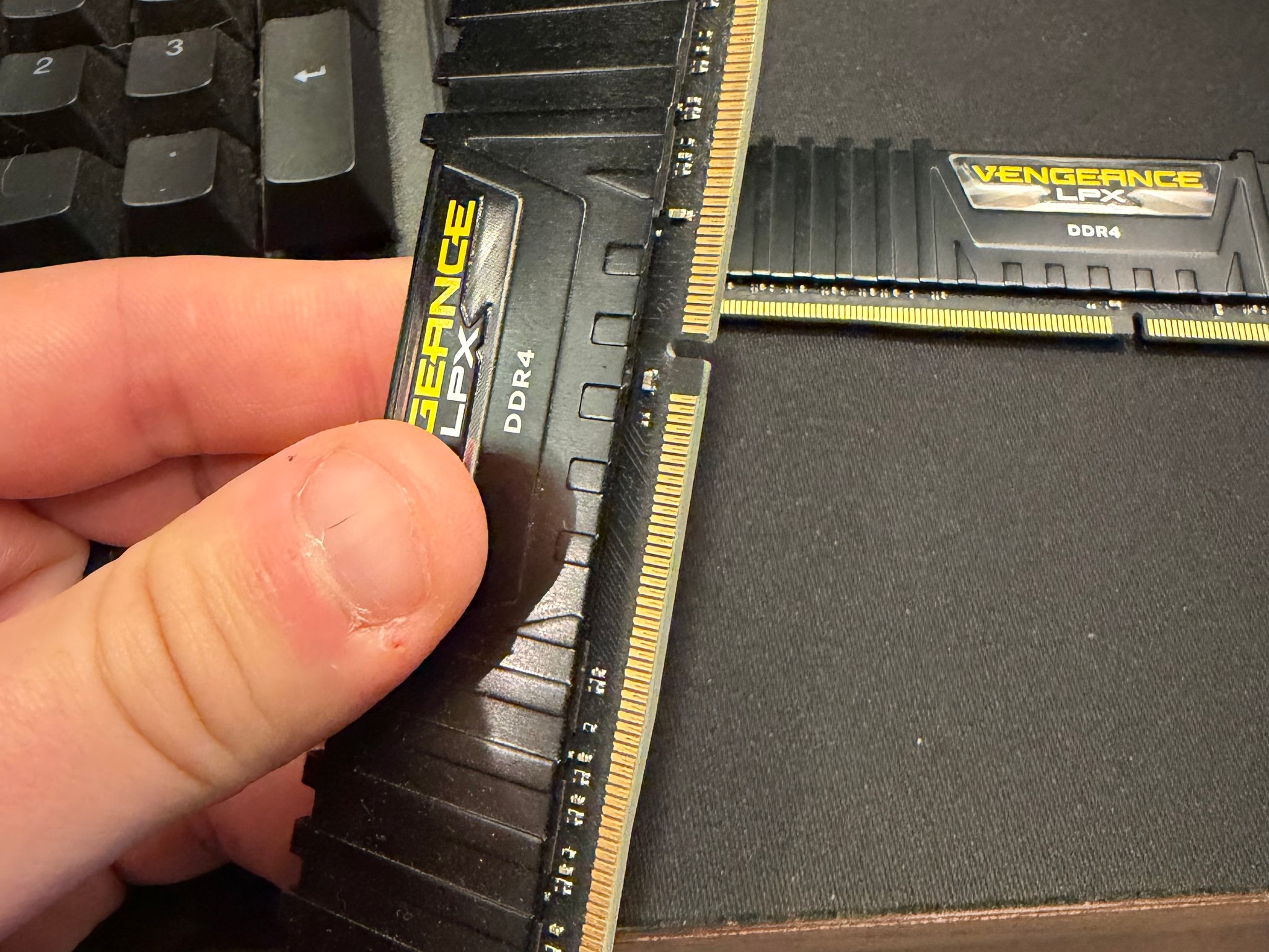 16gb DDR4 corsair ram. 3600mhz cl18