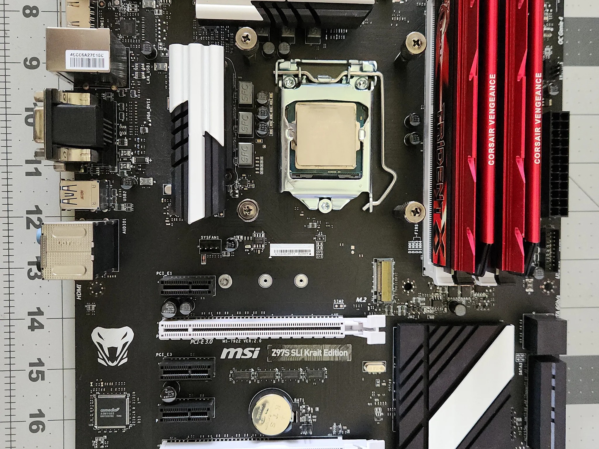 COMBO MSI Z97S SLI Krait Edition+ i7 4790k 4ghz + 24GB DDR3 2800