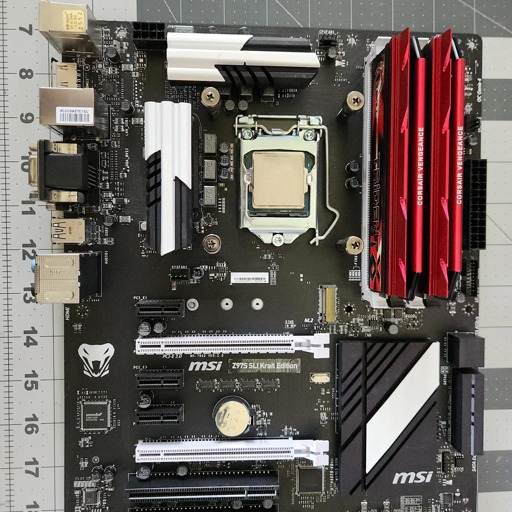 COMBO MSI Z97S SLI Krait Edition+ i7 4790k 4ghz + 24GB DDR3 2800