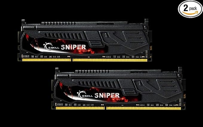 G.Skill F3-1600C9D-16GSR Sniper 16GB (2x8GB) DDR3-1800Mhz (PC3-12800) Memory RAM (F3-1600C9D-16GSR)