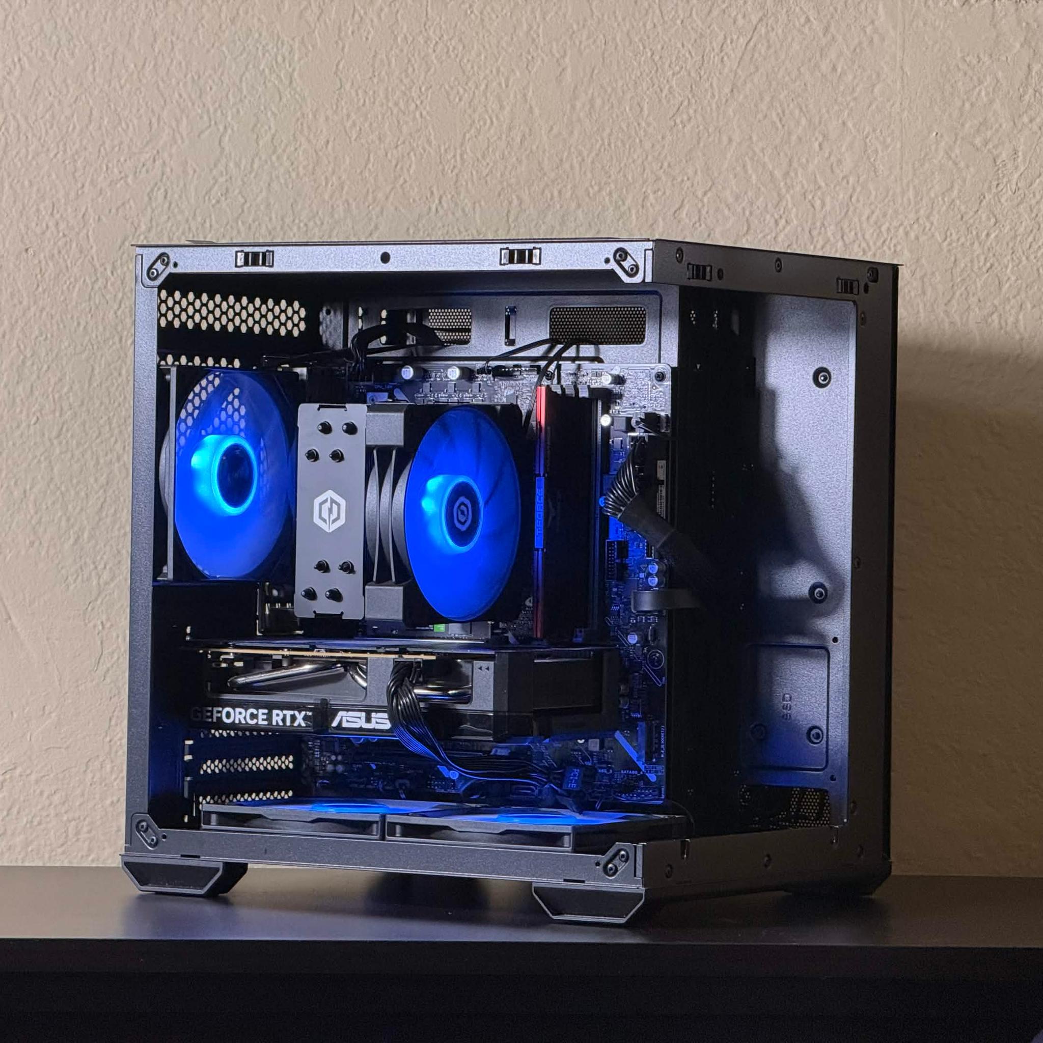 FREE SHIPPING 🖤🌈 Black RGB Gaming PC | RTX 5060 | Intel Core i5-14400F | 1TB NVME SSD | 16 GB DDR5