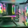 All White Gaming PC Ryzen 5 5600/RTX 4060 8GB/1.5 TB NVME SSD/32 GB RAM 3200 DDR4