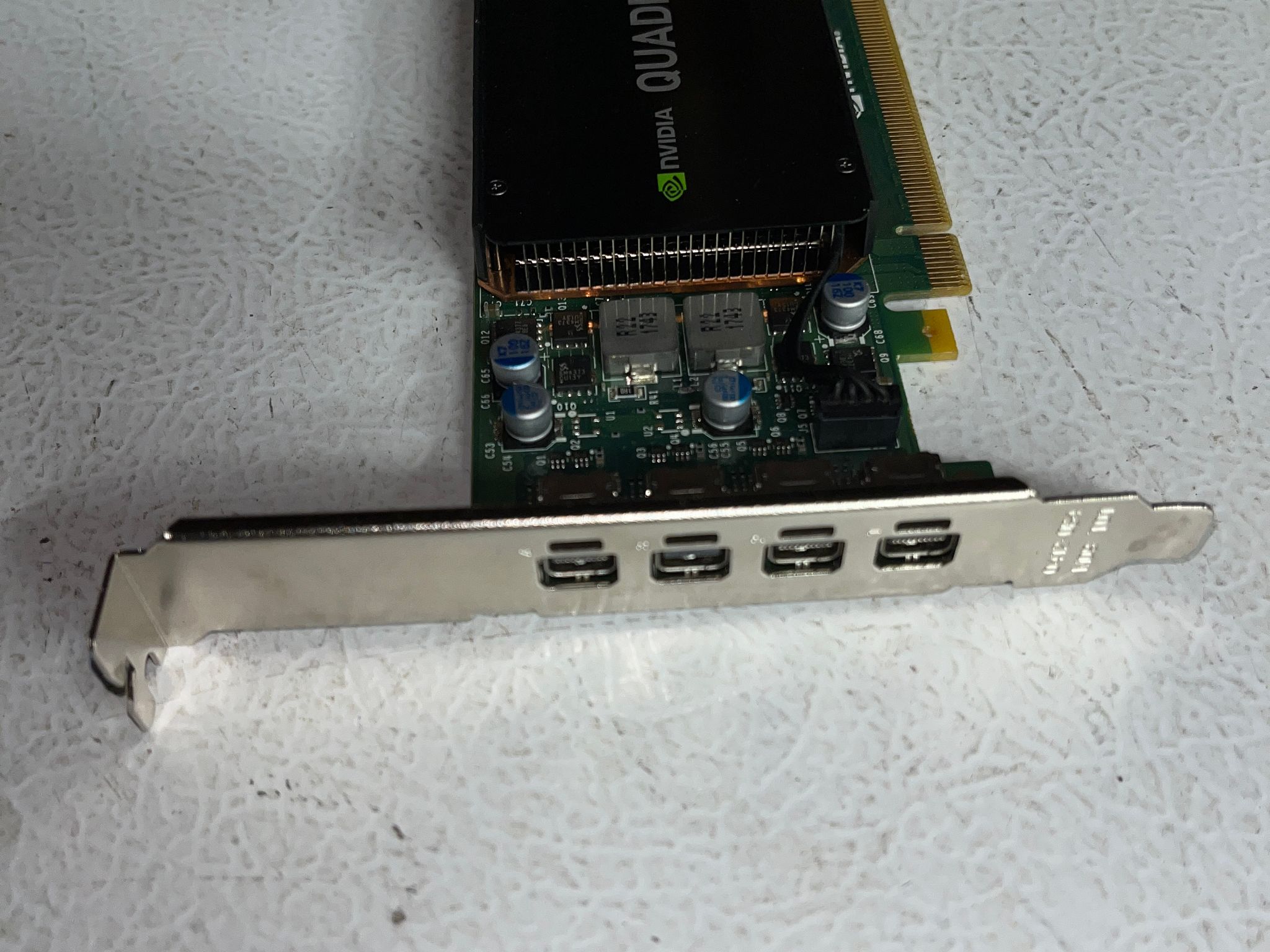 NVIDIA Quadro K1200 4GB GDDR5 GPU – 4× Mini DP – Full‑Height Bracket – Tested