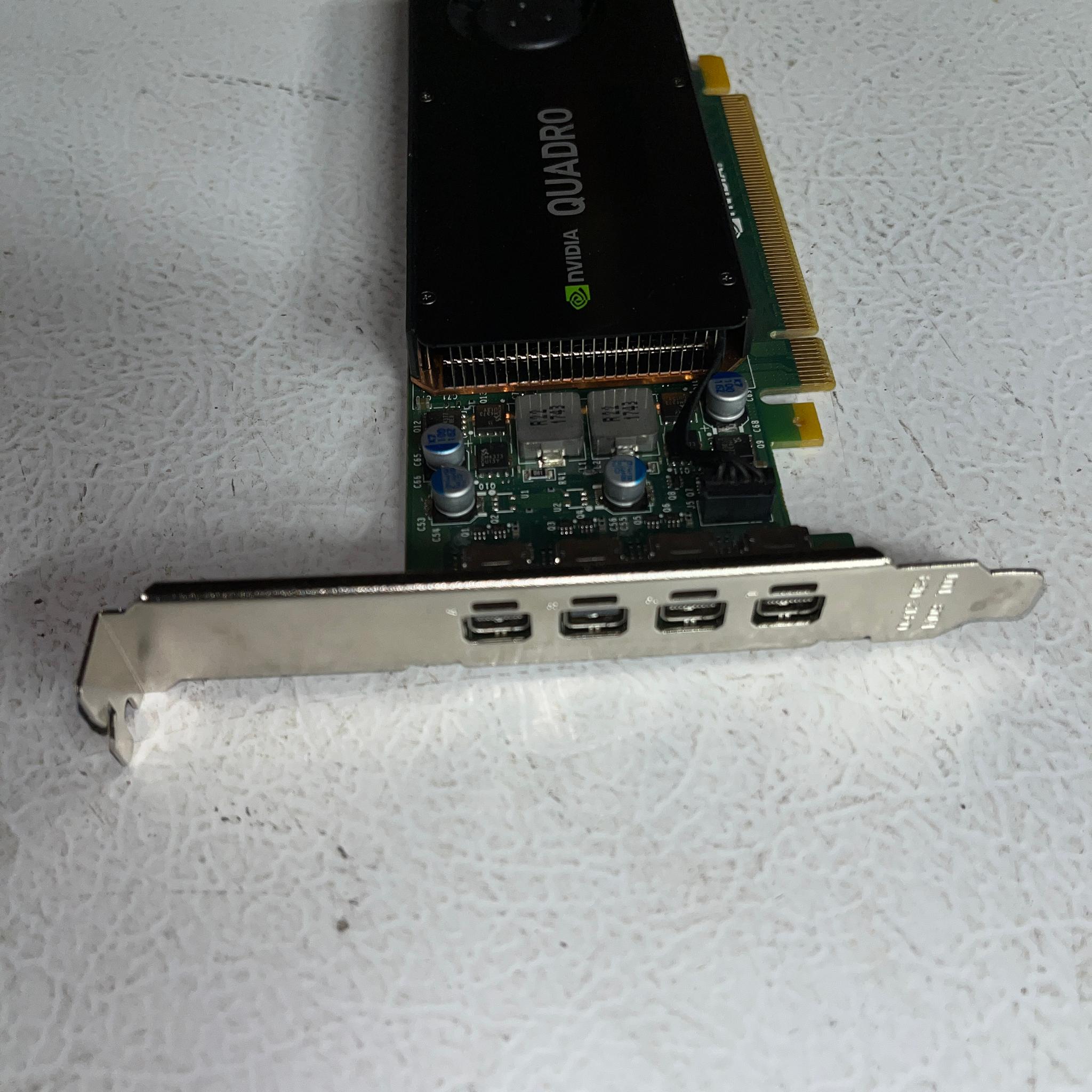 NVIDIA Quadro K1200 4GB GDDR5 GPU – 4× Mini DP – Full‑Height Bracket – Tested