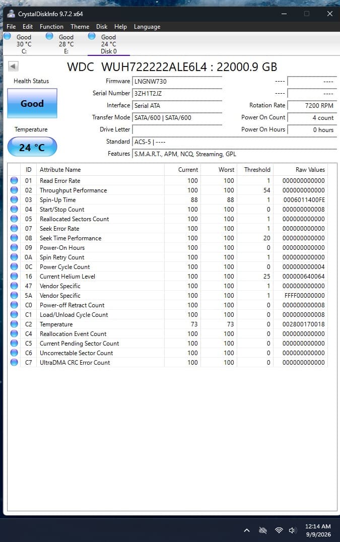 2x 22TB WD Ultrastar HC570