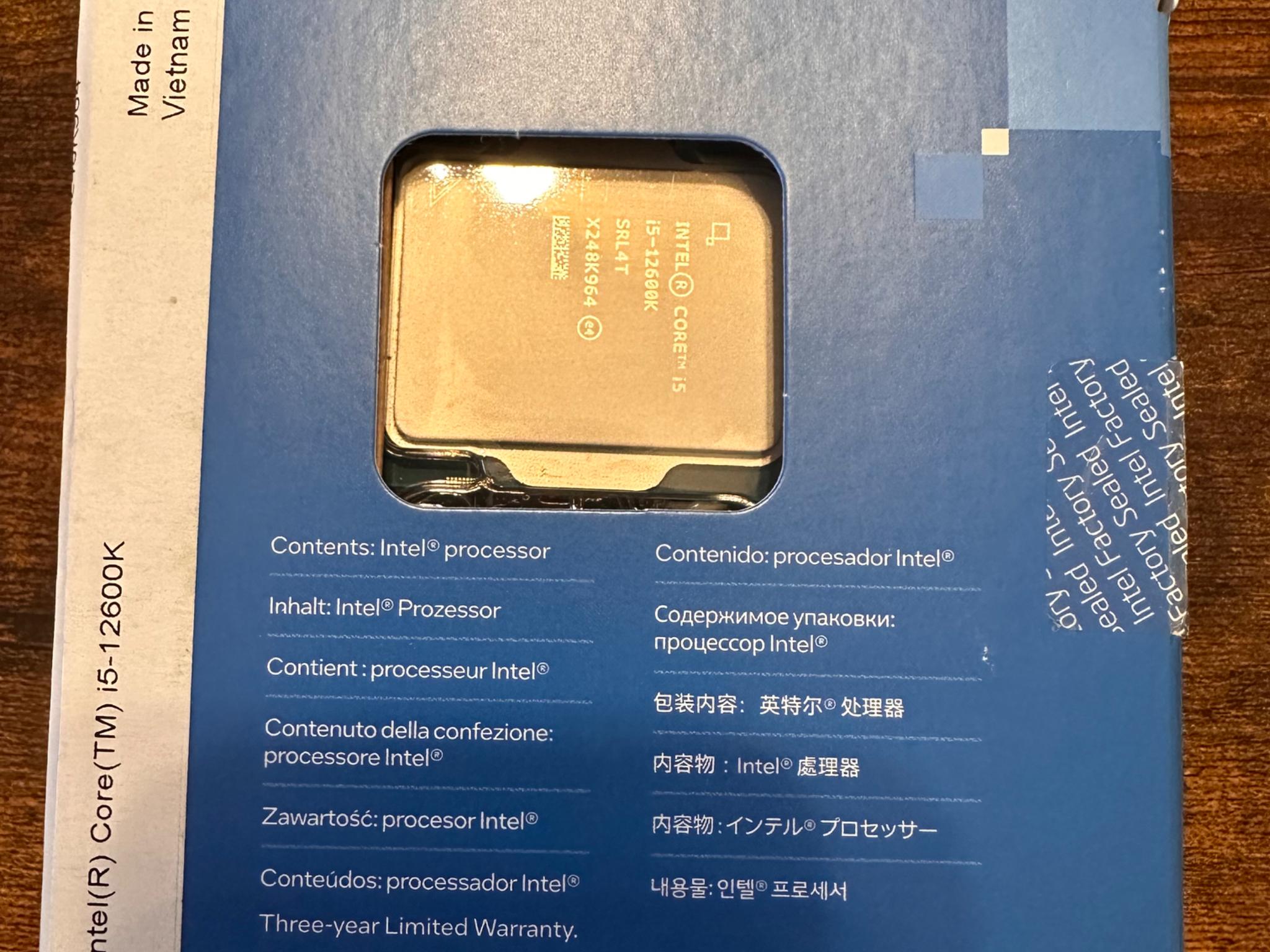 Intel Core i5-12600K CPU