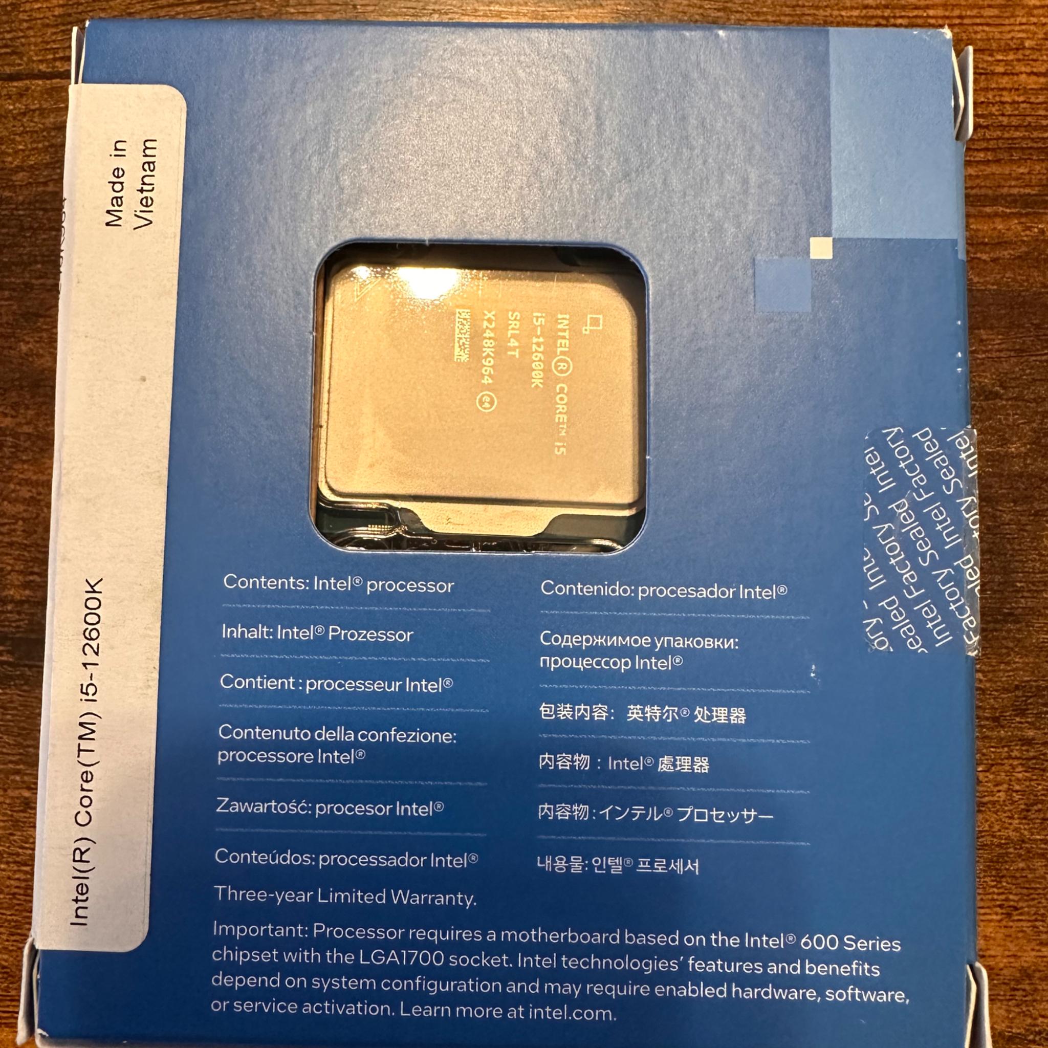 Intel Core i5-12600K CPU