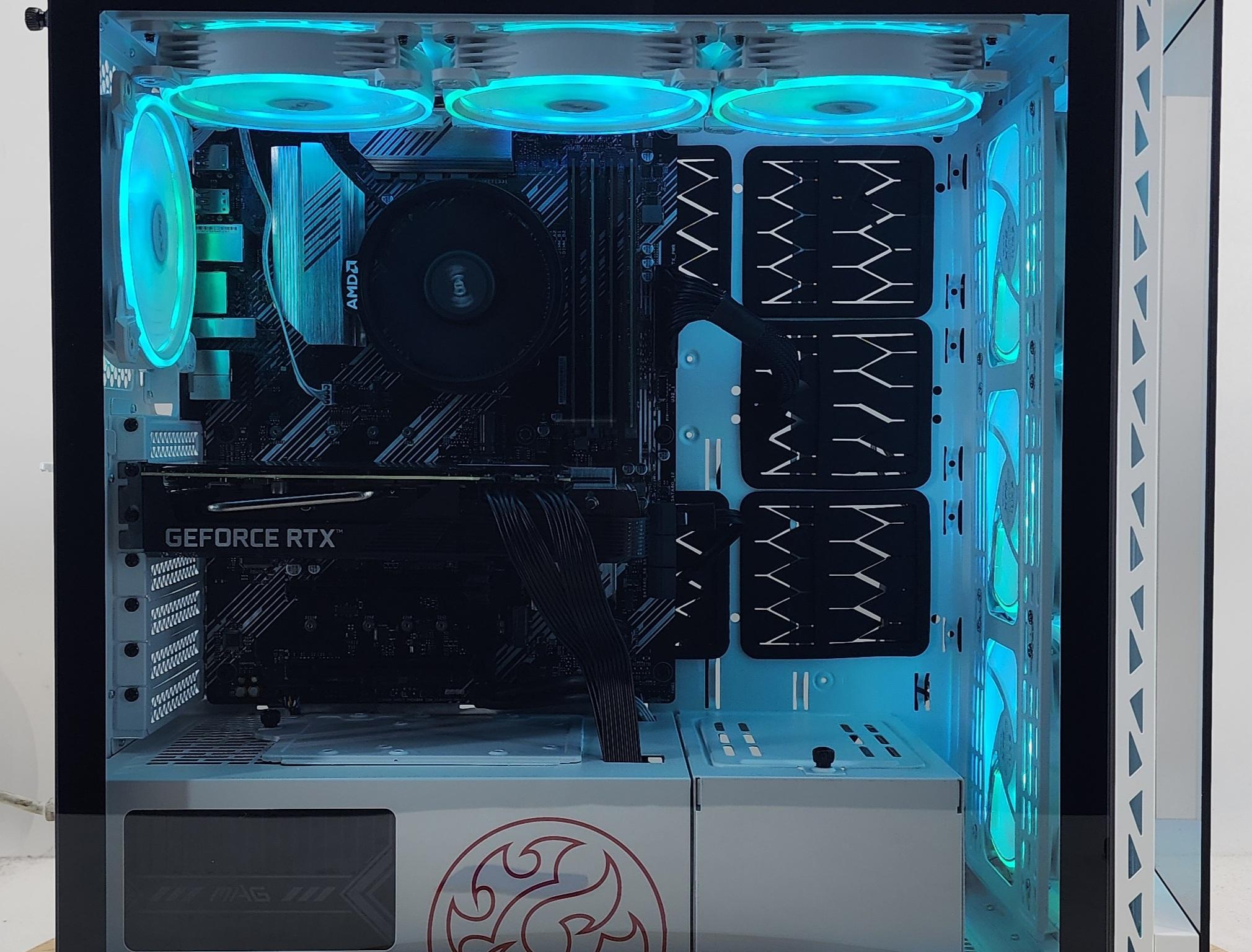 Gaming PC Ryzen 5 5500 16GB RAM 500GB SSD RTX 3060 Ti 8GB Windows 11 Computer