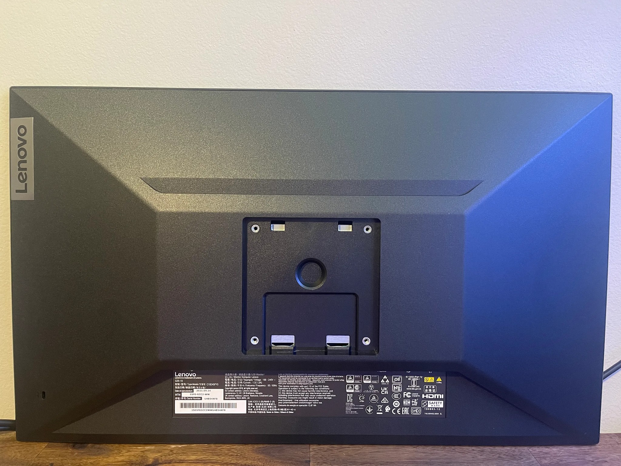 Lenovo G25-10 24.5" 1080p Monitor Only