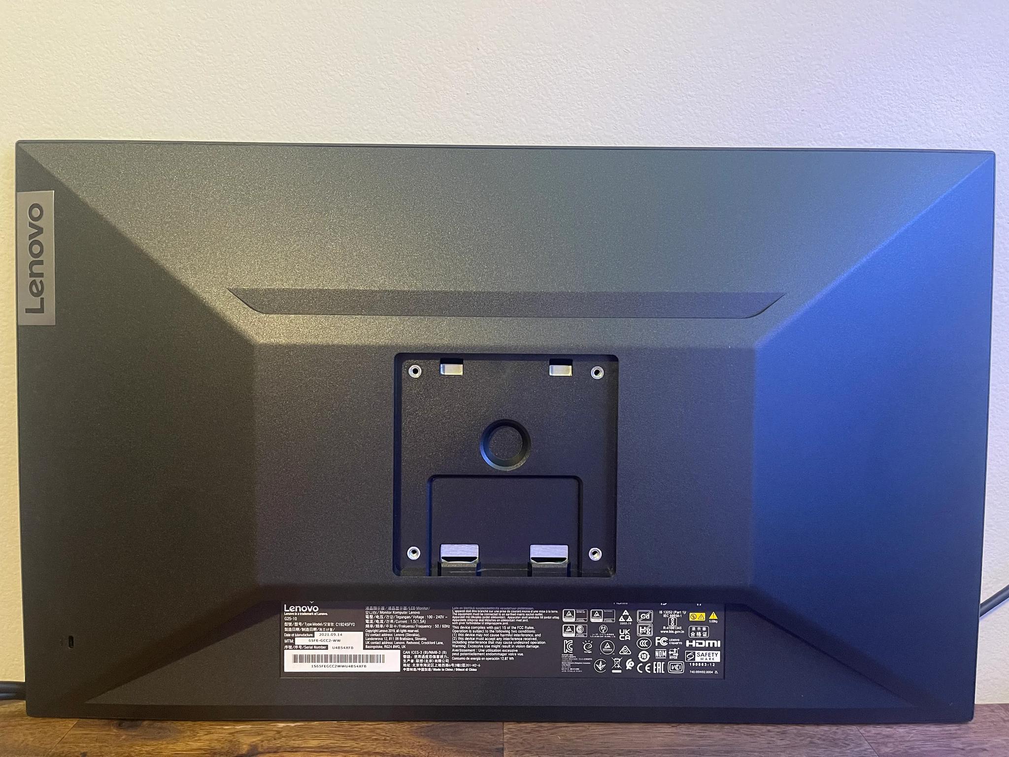 Lenovo G25-10 24.5" 1080p Monitor Only
