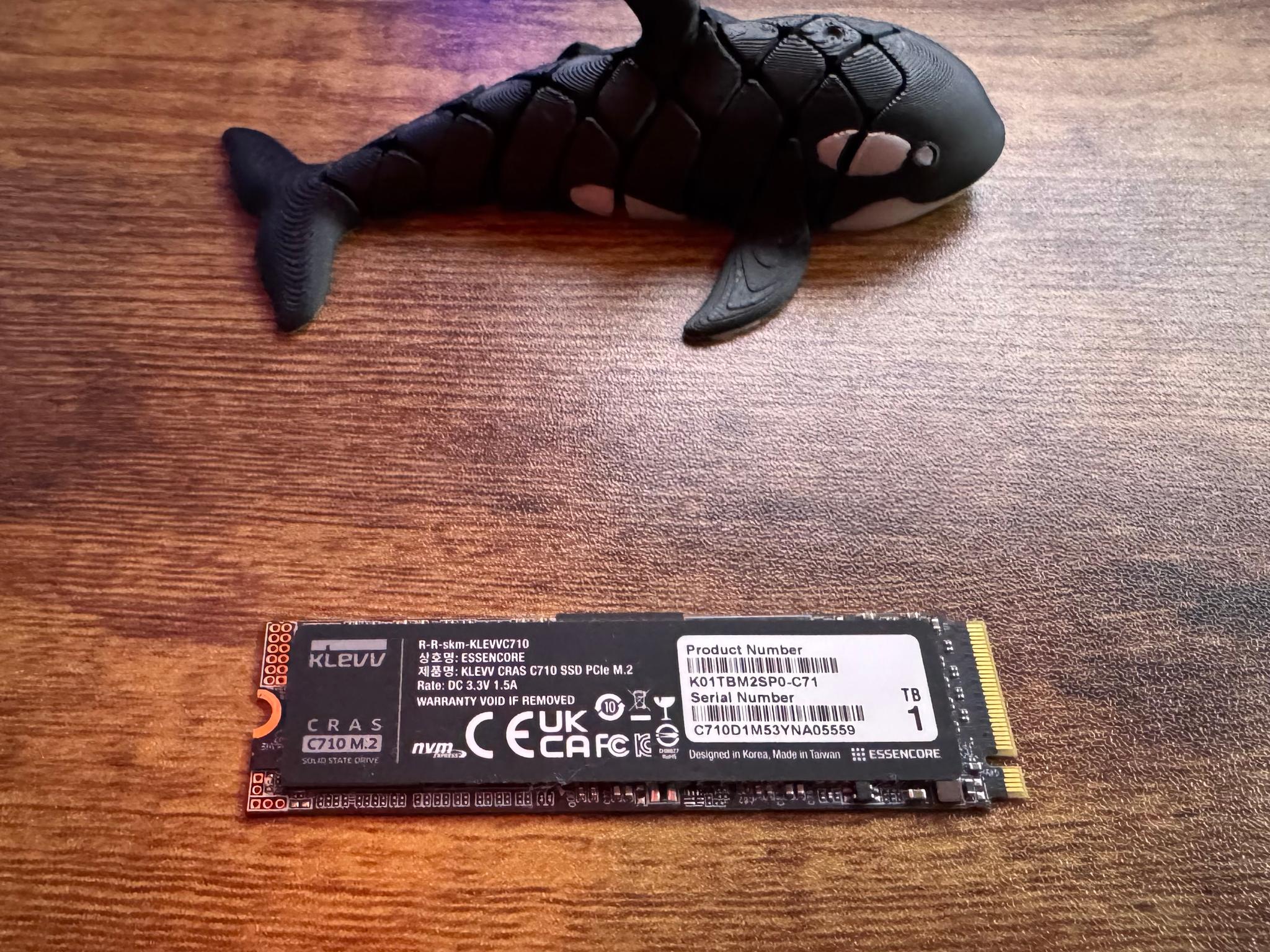 1TB NVMe PCle Gen3x4 KLEVV SSD