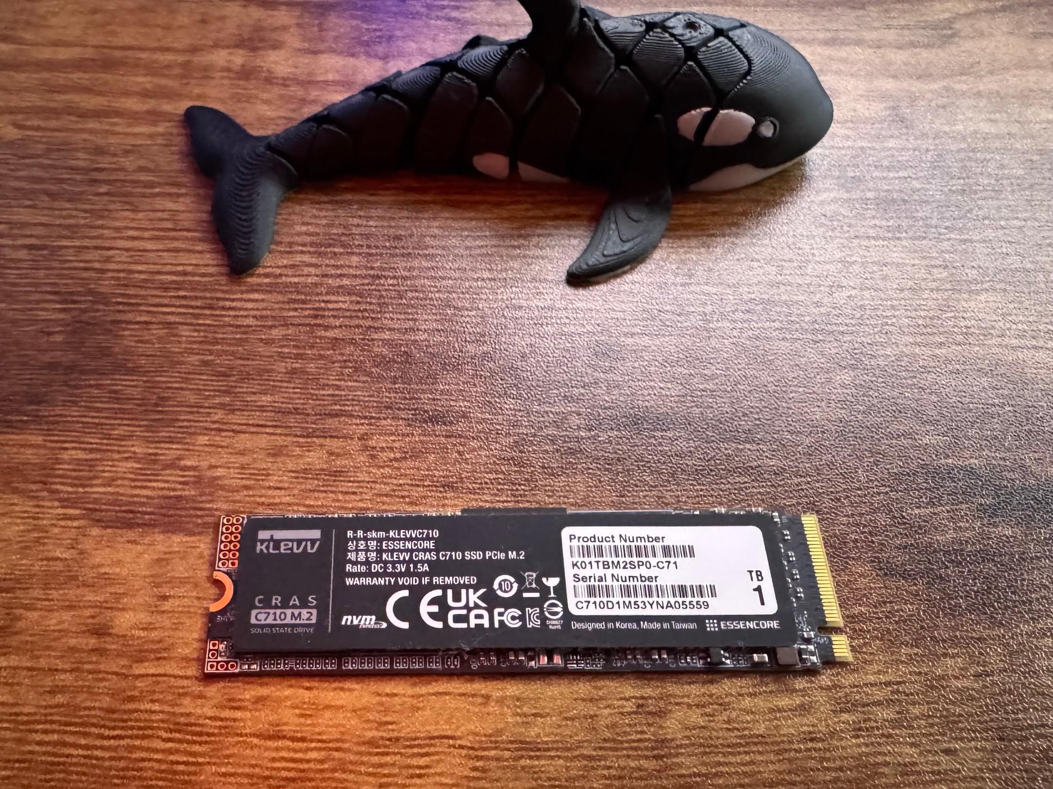 1TB NVMe PCle Gen3x4 KLEVV SSD