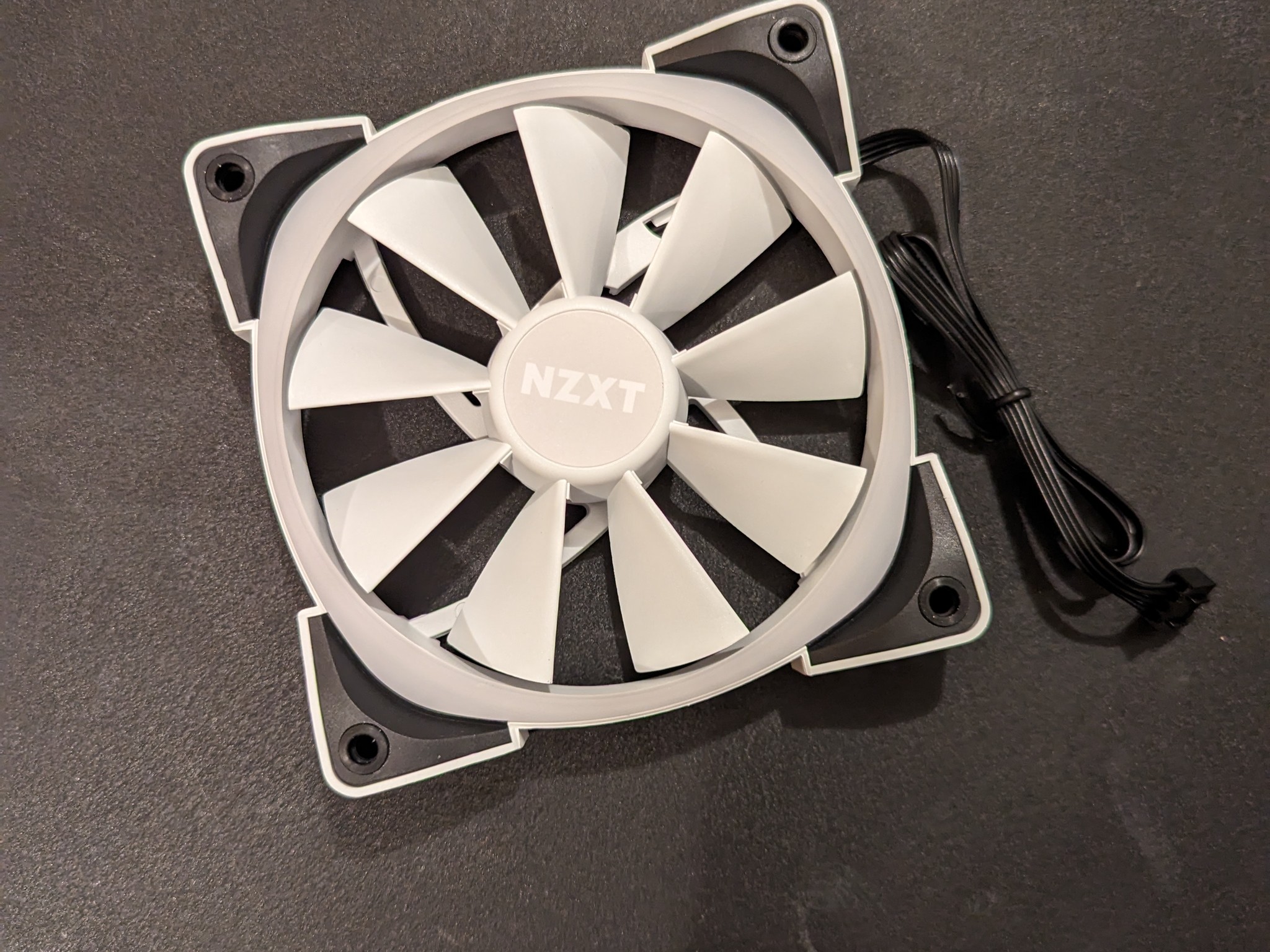New NZXT AER RGB 2 120mm White ARGB Fan | Fluid Dynamic Bearing | PWM | From Kraken Z53