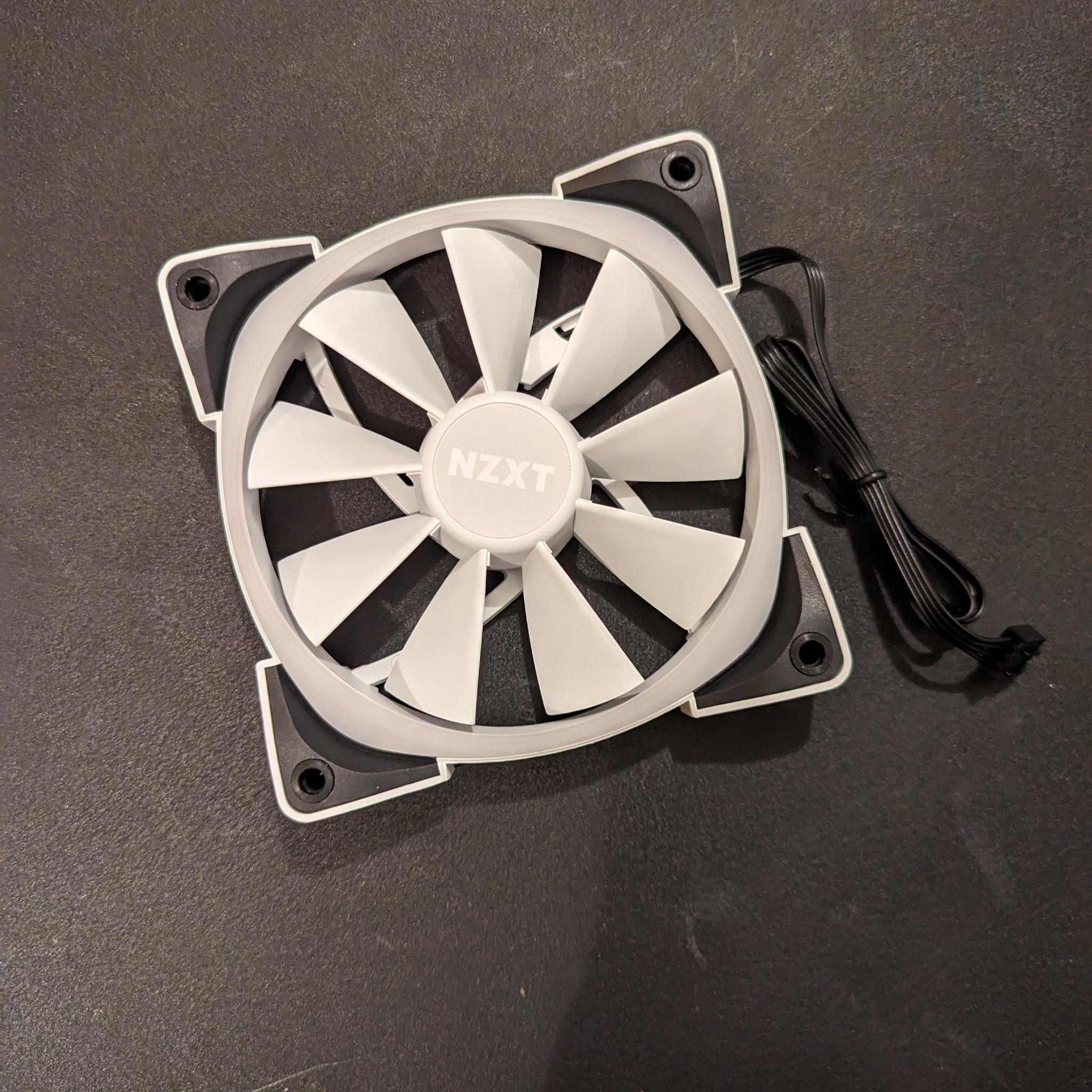 New NZXT AER RGB 2 120mm White ARGB Fan | Fluid Dynamic Bearing | PWM | From Kraken Z53