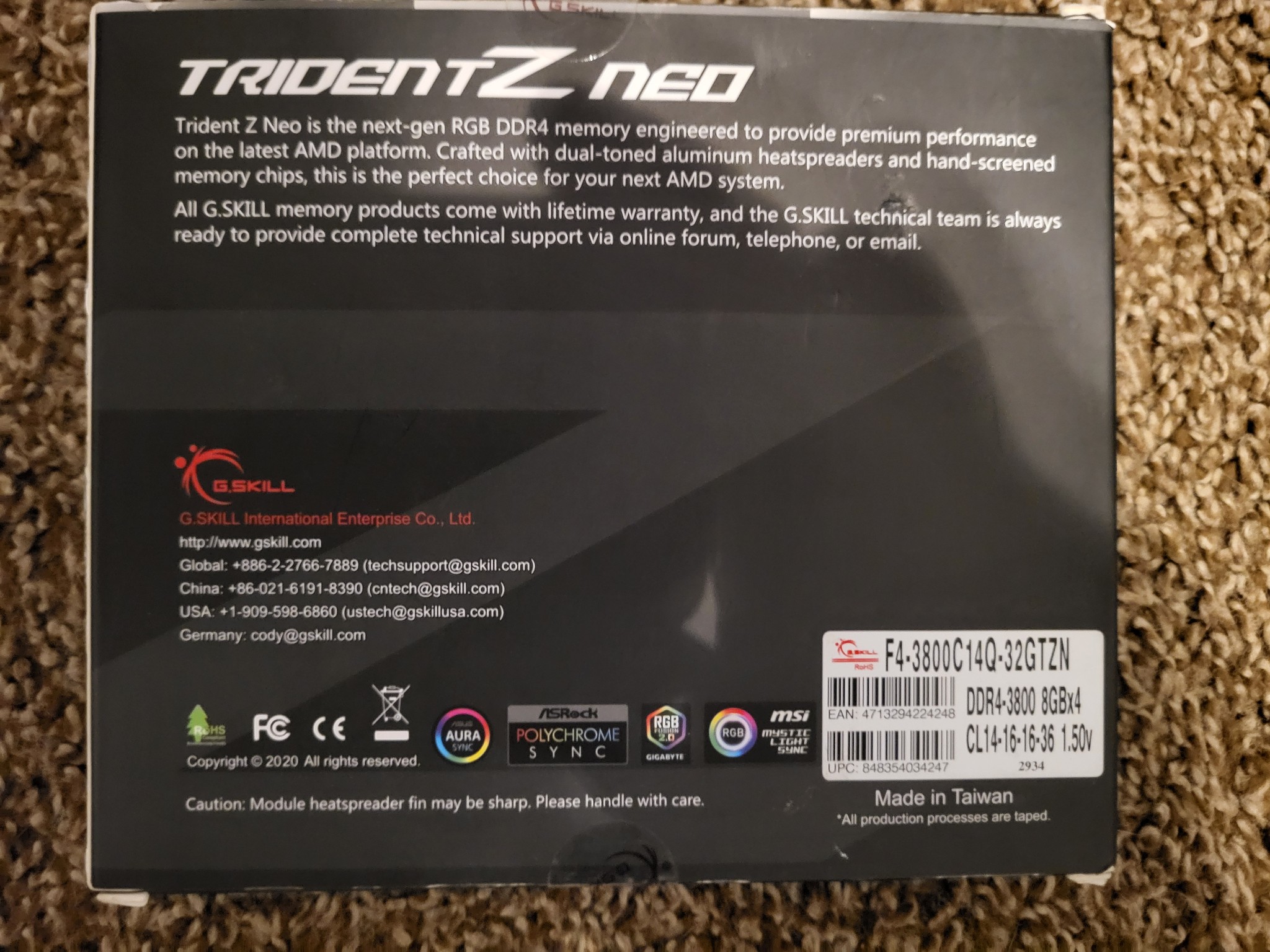 Gaming/Mining ASRock B550M-C AMD/AM4 Motherboard, Ryzen 9 5950X, PSU & 3800 CL-14-16-16 RAM Bundle